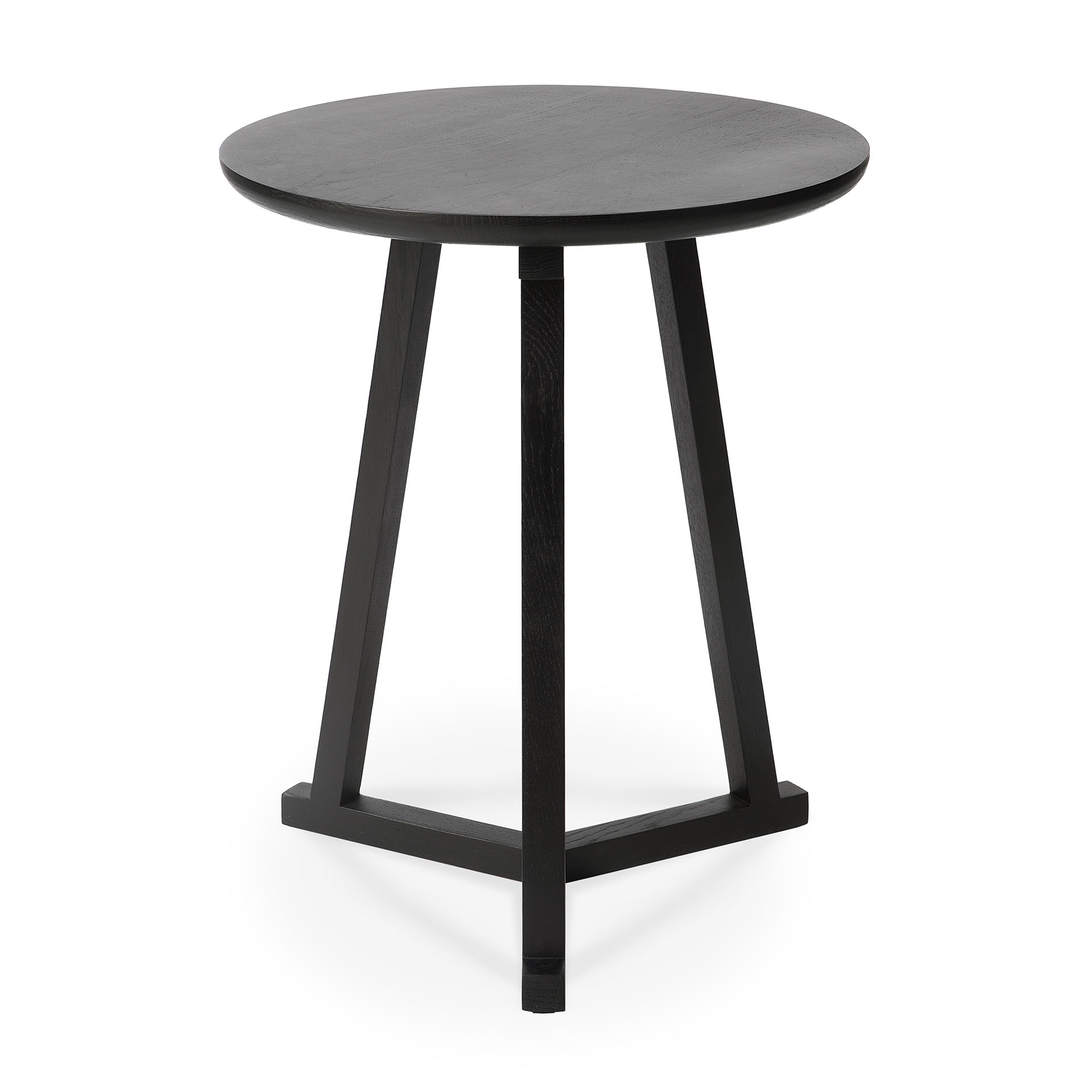 Bijzettafel Tripod zwart eiken