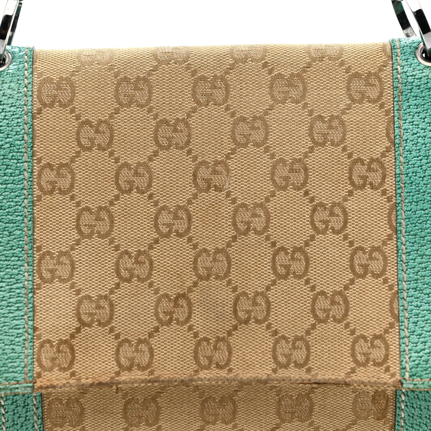 Monogram Satchel Bag Turquoise - Top Club
