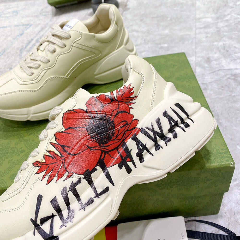 Gucci Rhyton Hawaii Print Sneaker - Top Club