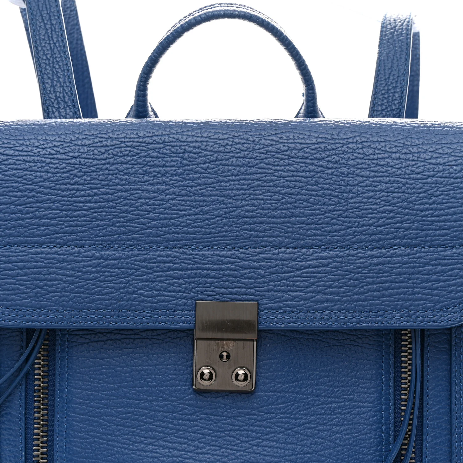 Textured Calfskin Pashli Backpack Cobalt - Top Club