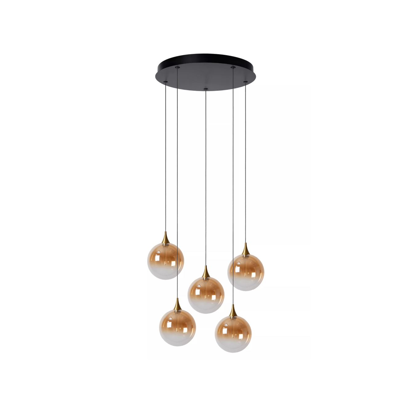 GISELA HANGLAMP 5-LICHTS Ø48CM AMBER