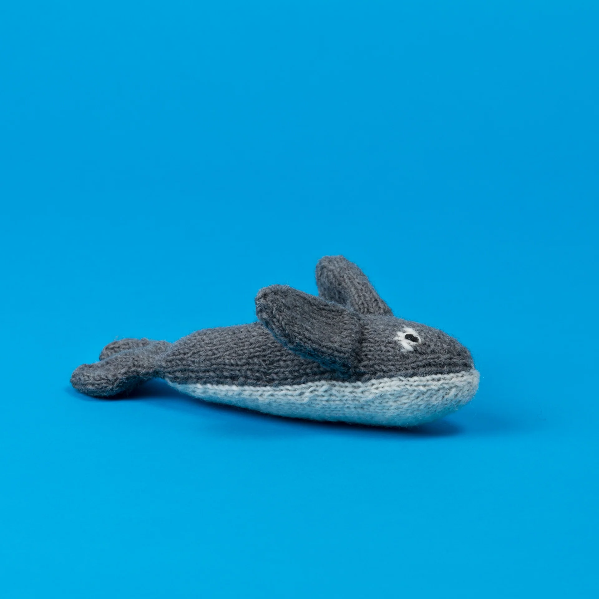 Dog Toy: Hand Knitted Dolphin
