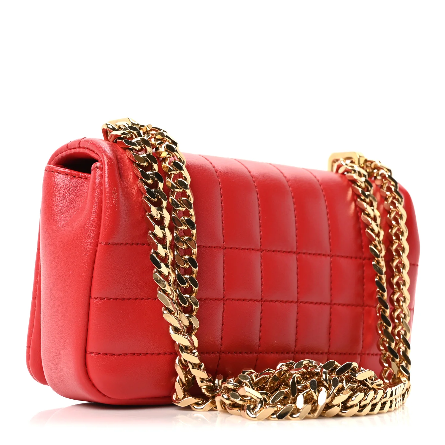 Lambskin Quilted Mini Lola Bag Bright Red - Top Club