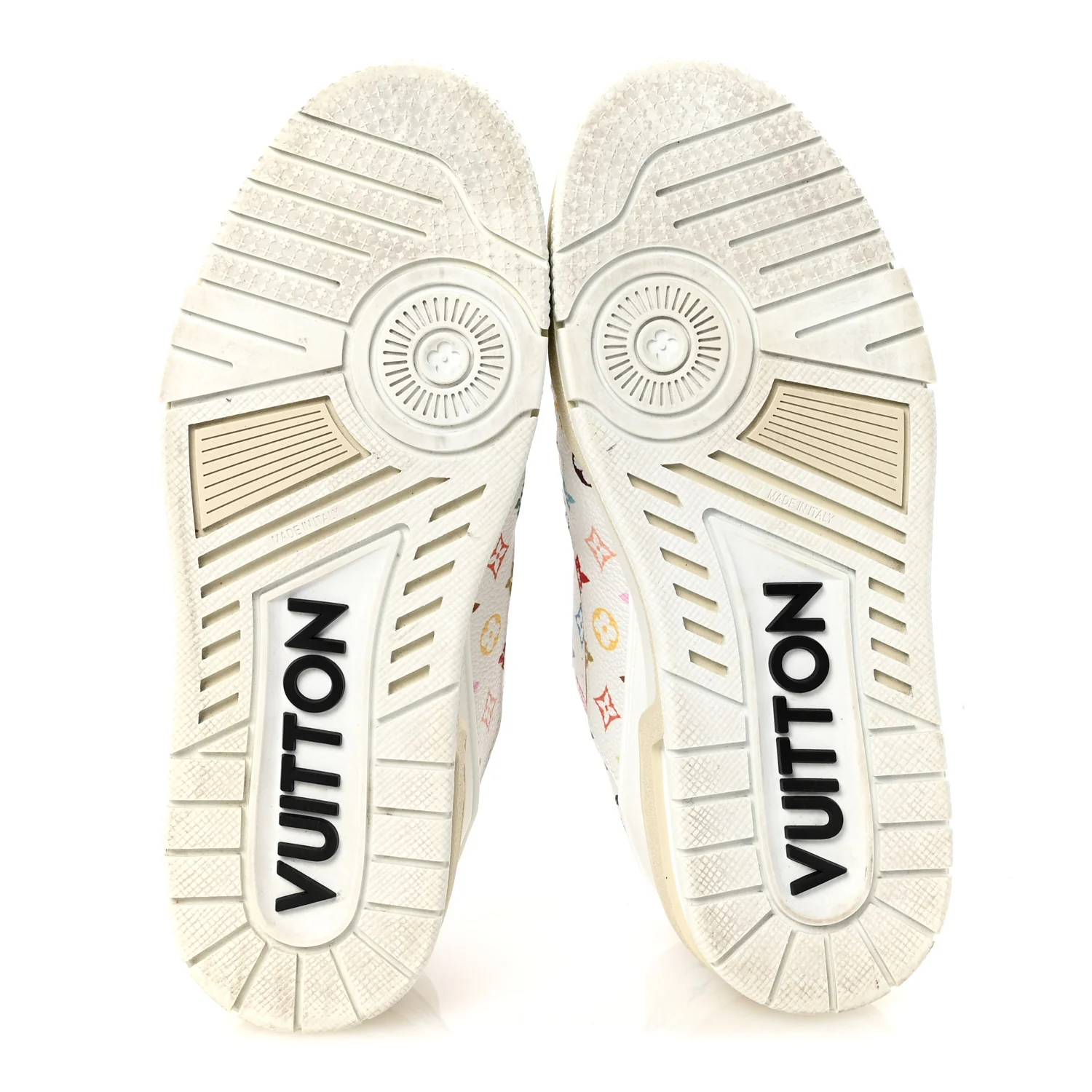 LV X TM Calfskin Monogram Multicolor Womens LV Trainer Sneakers 37.5 White - Top Club