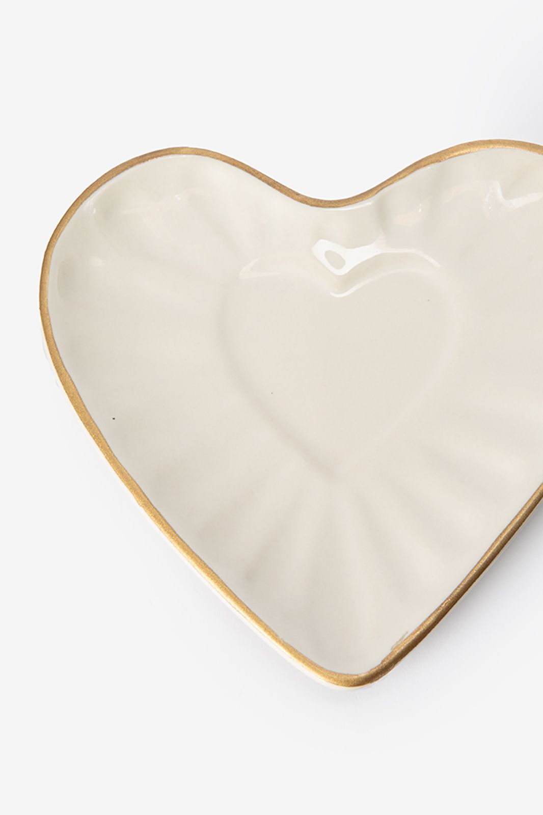 Beige gebaksbordjes hart