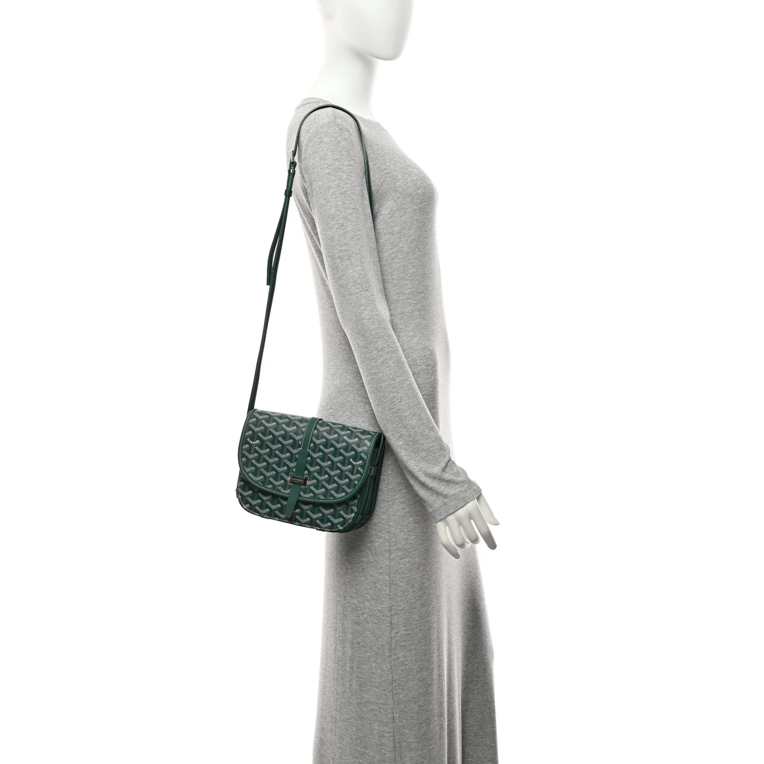 Goyardine Belvedere II PM Messenger Bag Green