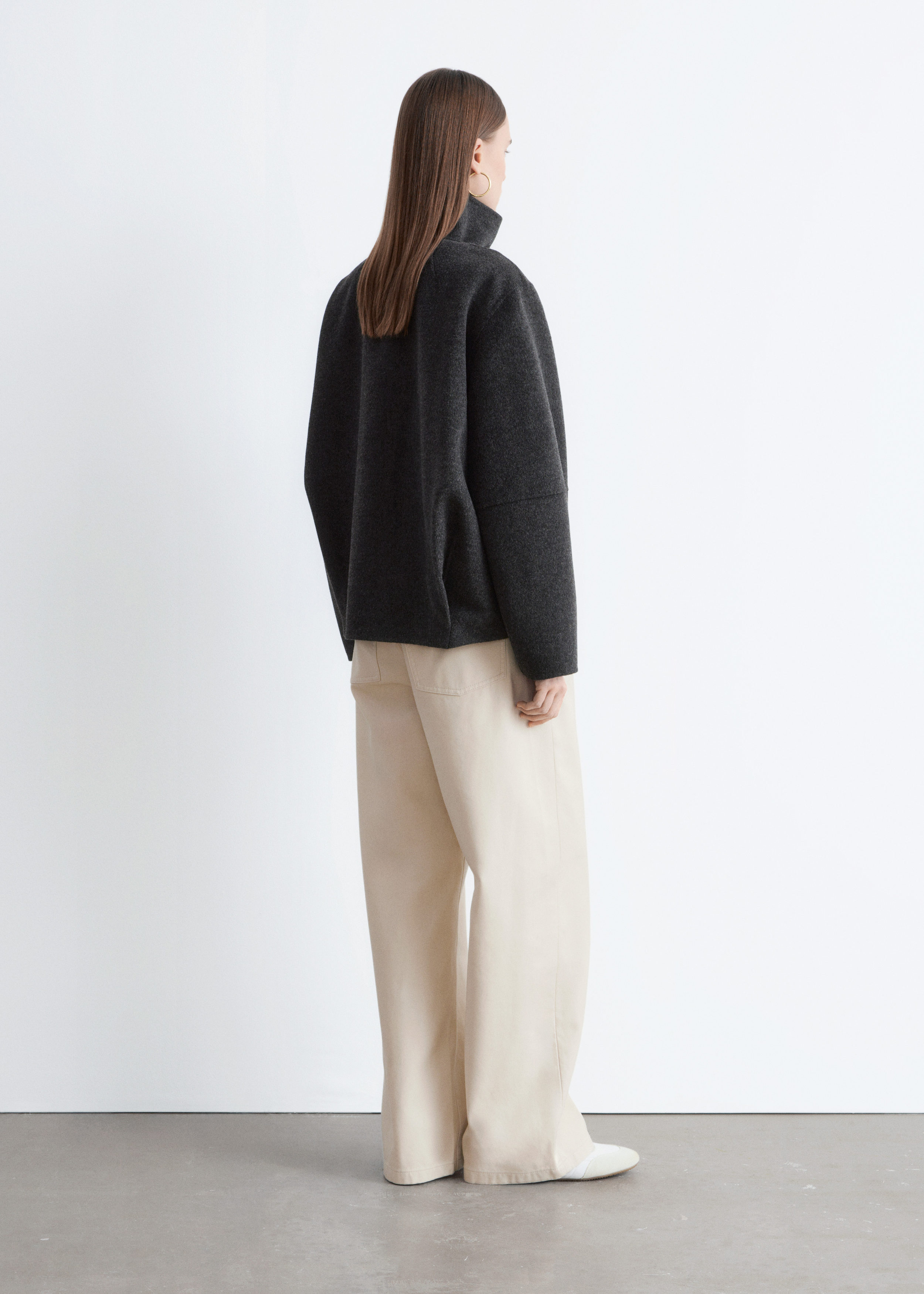 & Other Stories ZIP-UP WOOL JACKET
