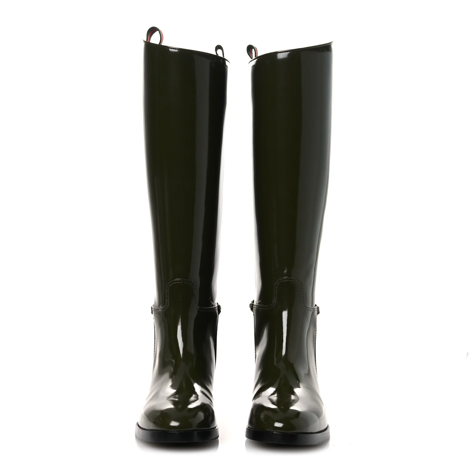Brushed Calfskin Michelangelo Slim Horsebit Riding Boots 39 Luscious Green - Top Club