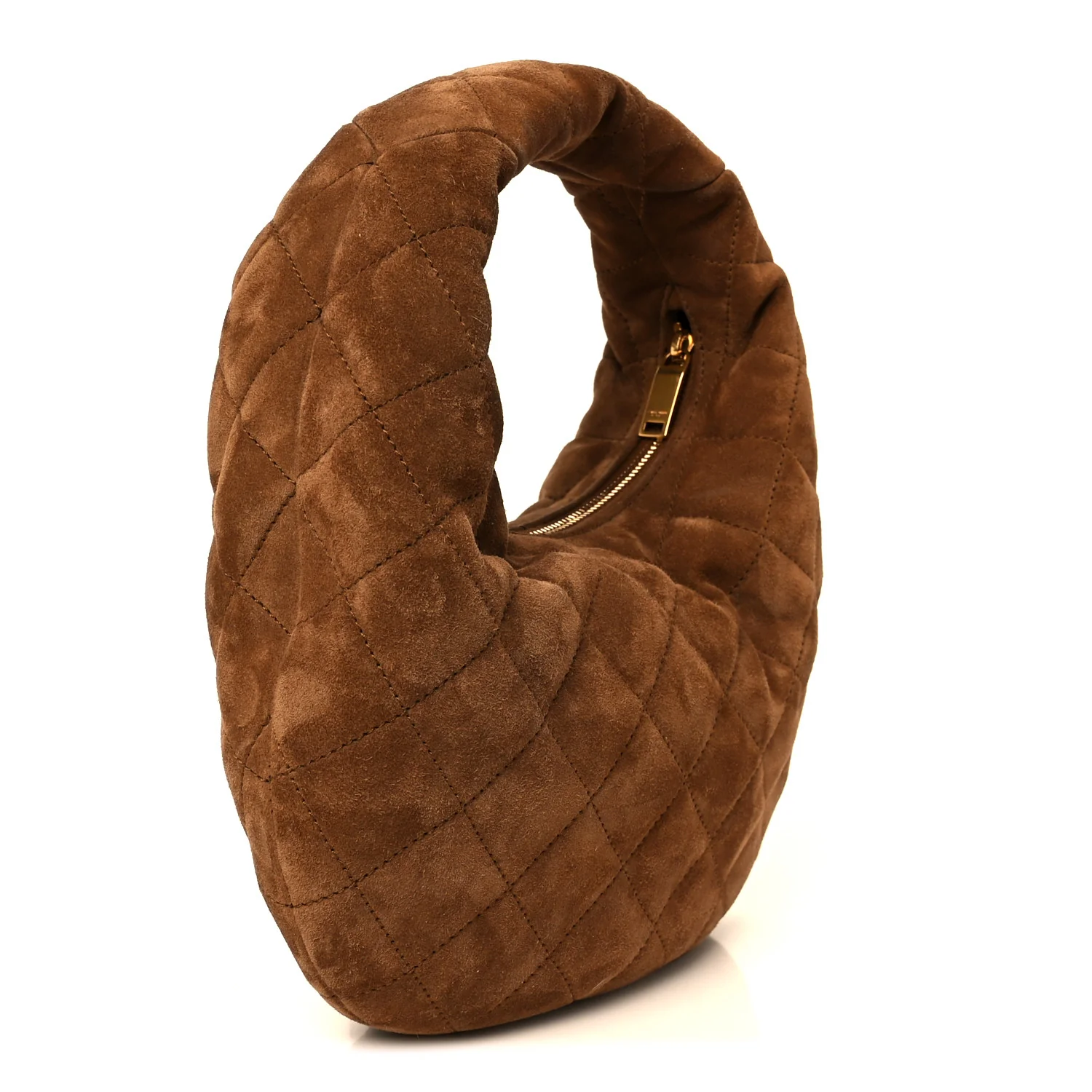 Suede Quilted Icarino Bag Cognac - Top Club