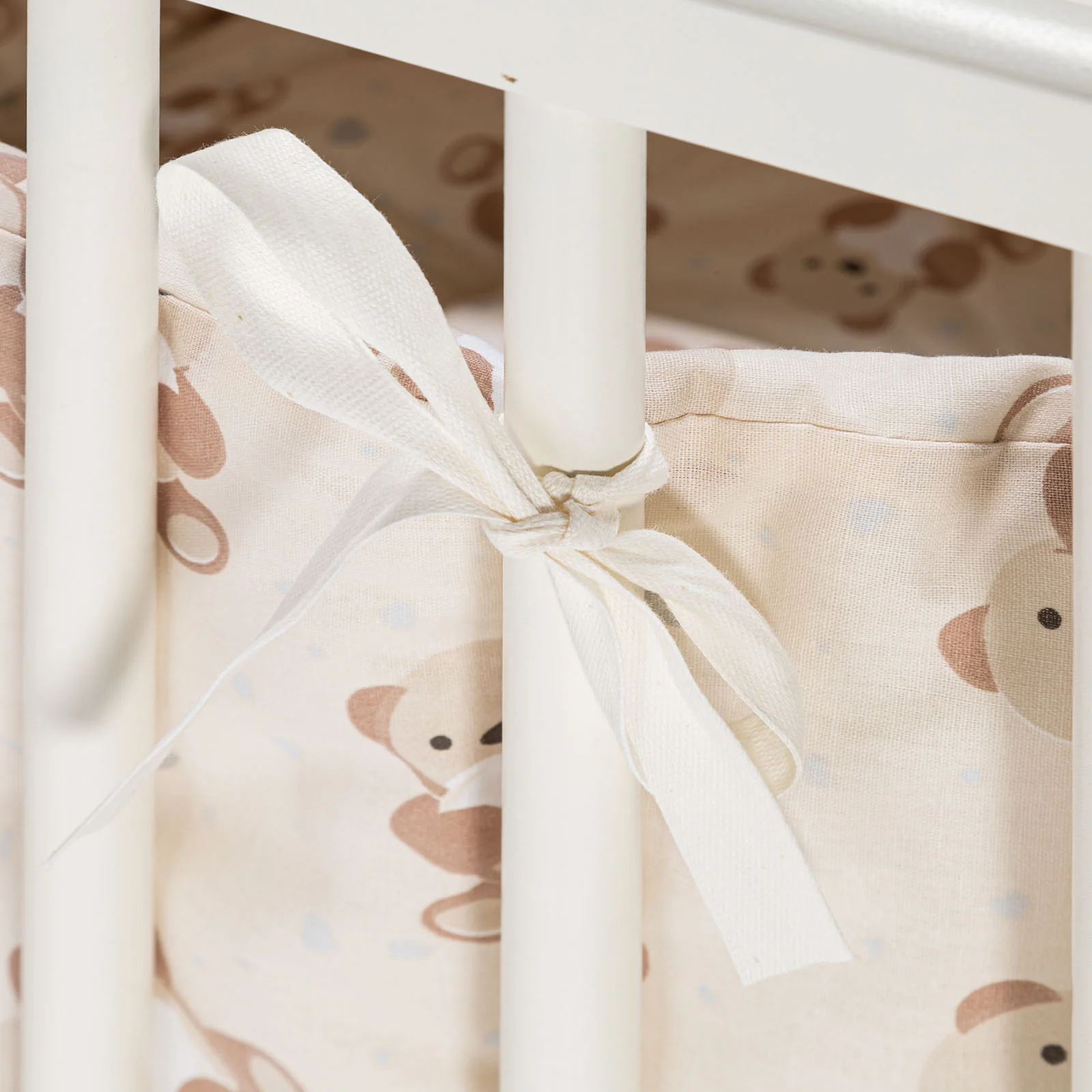 Cotton bumper teddy bear natural standard caleffi kids