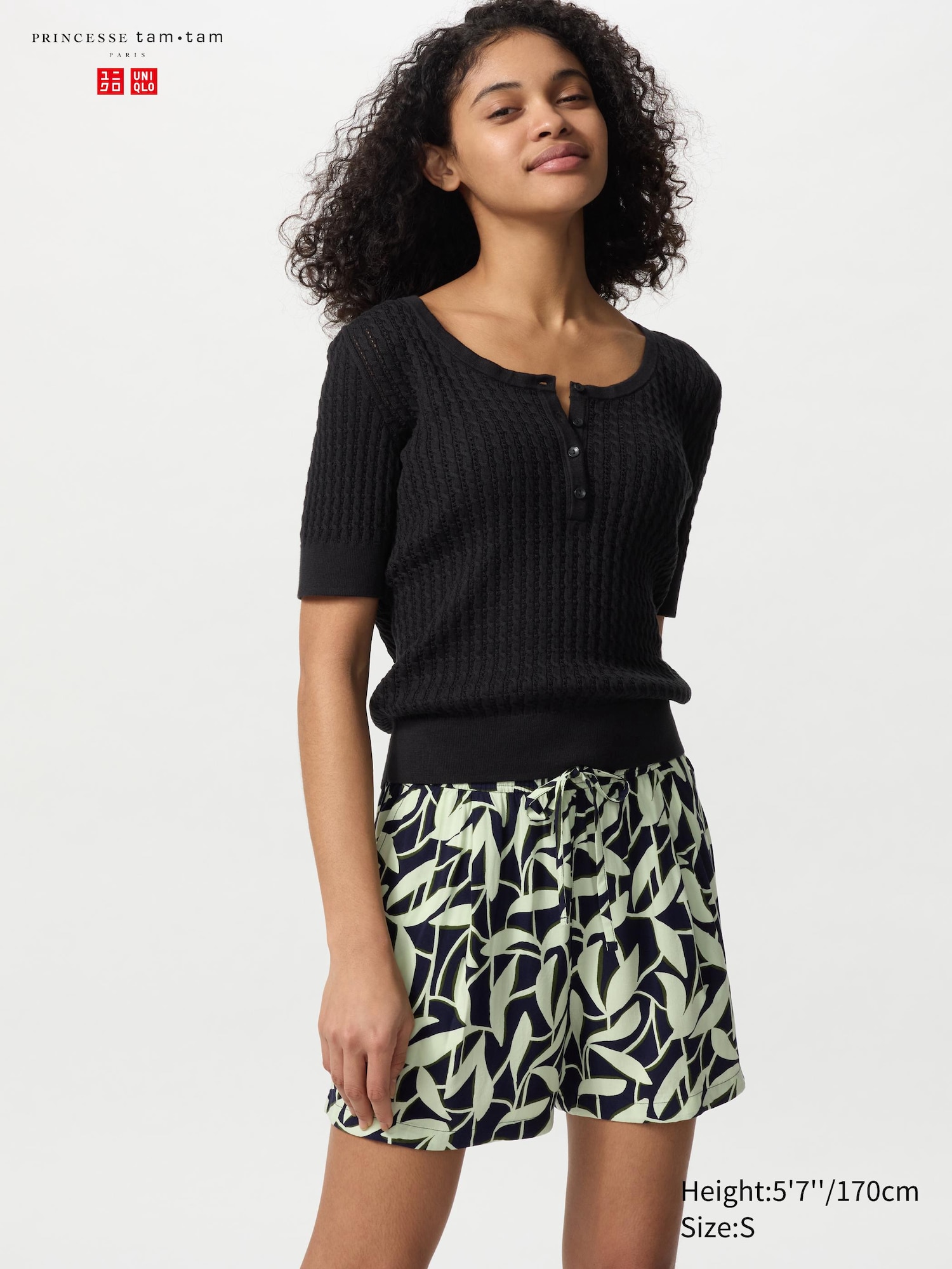 PRINCESSE tam・tam Seersucker Easy Shorts