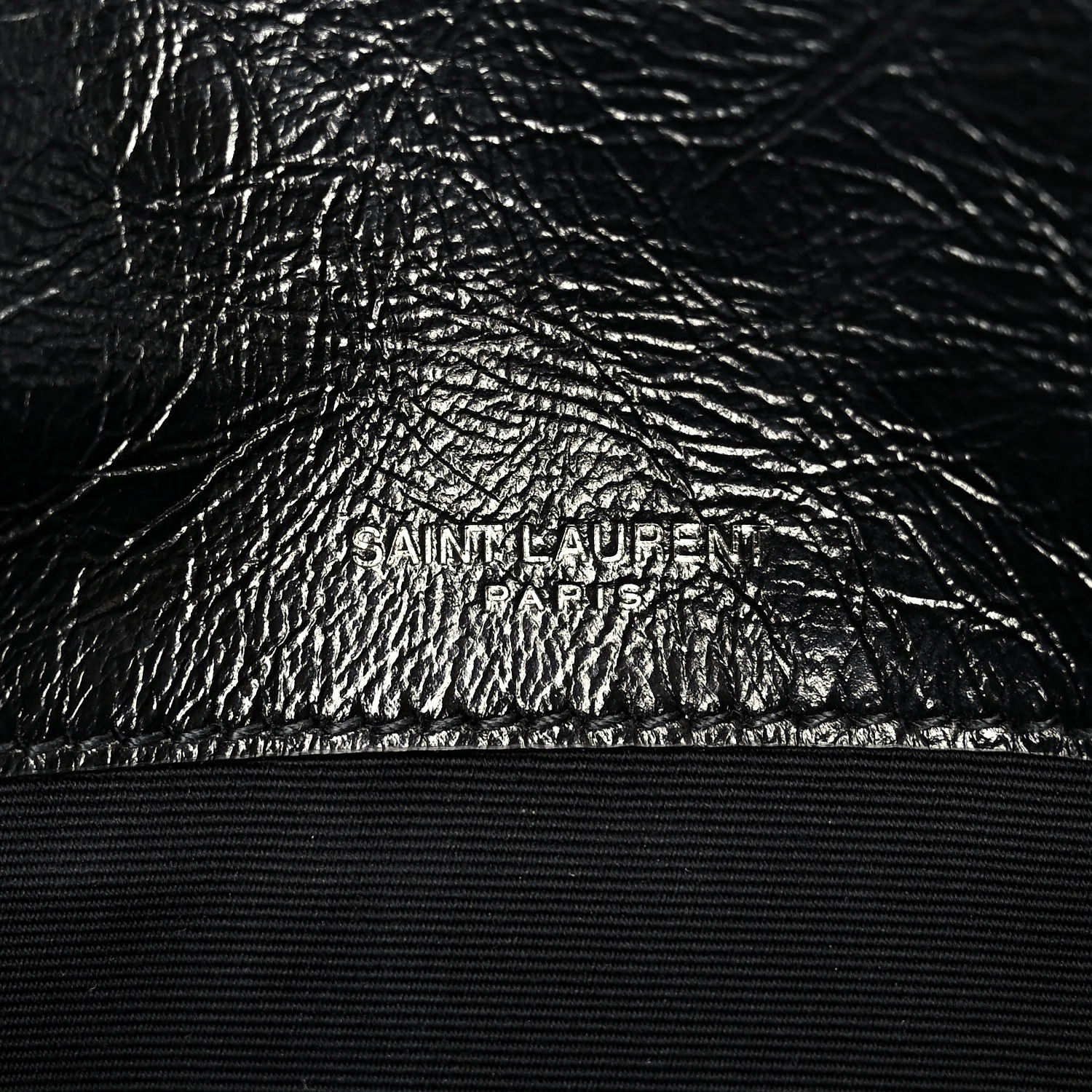 Crinkled Calfskin Matelasse Monogram Baby Niki Chain Satchel Black - Top Club