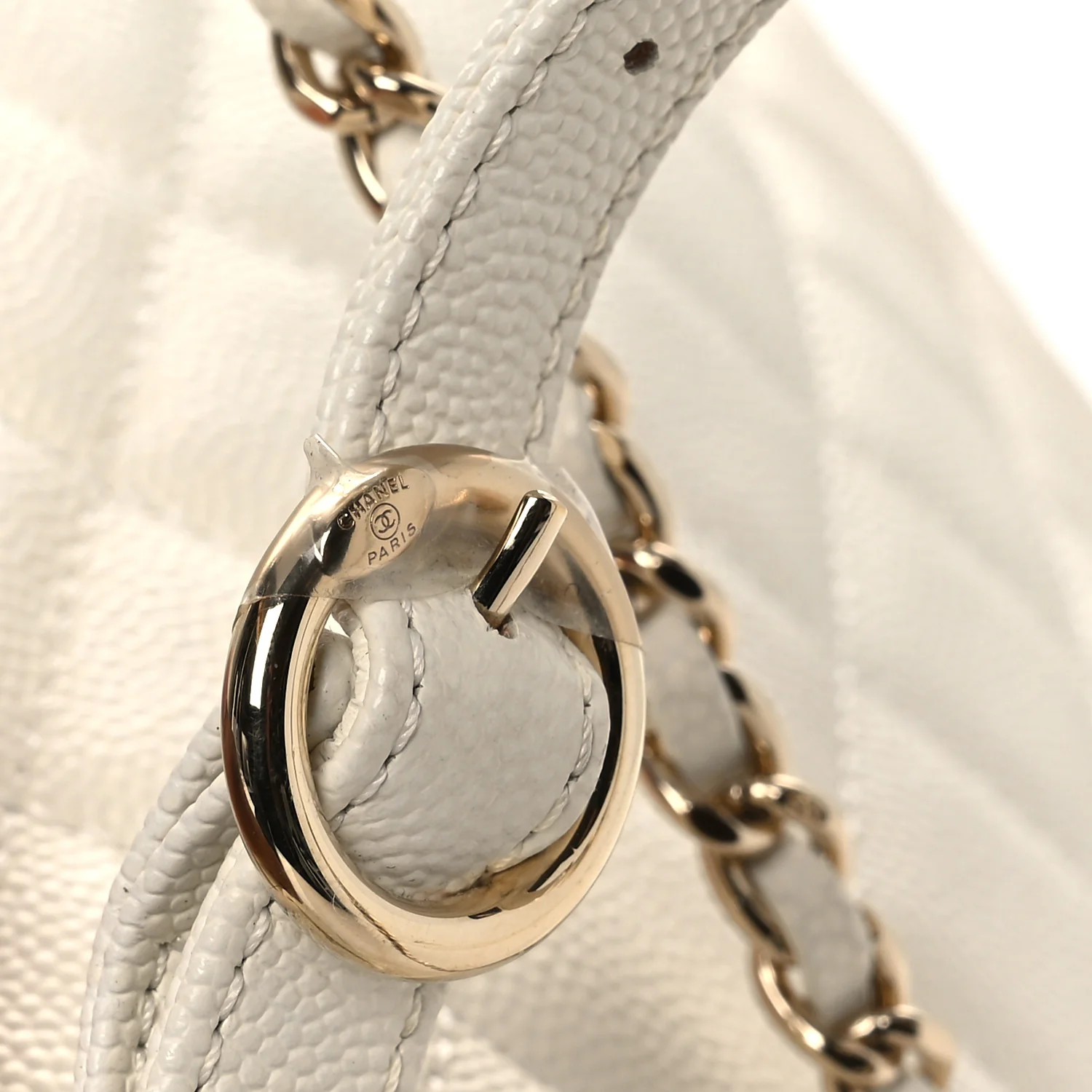 Caviar Quilted Small CC Day Backpack White - Top Club