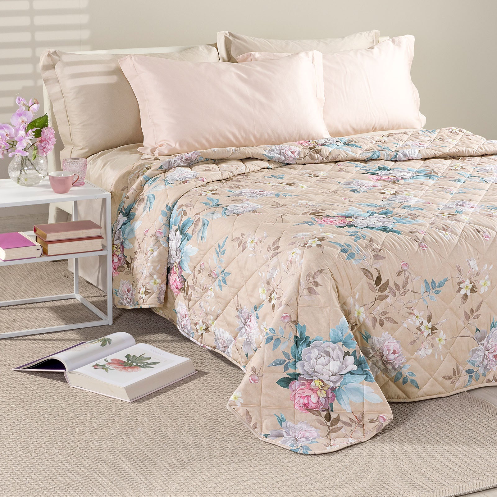 Copriletto Trapuntato In Microfibra Zen Singolo Unica Modern