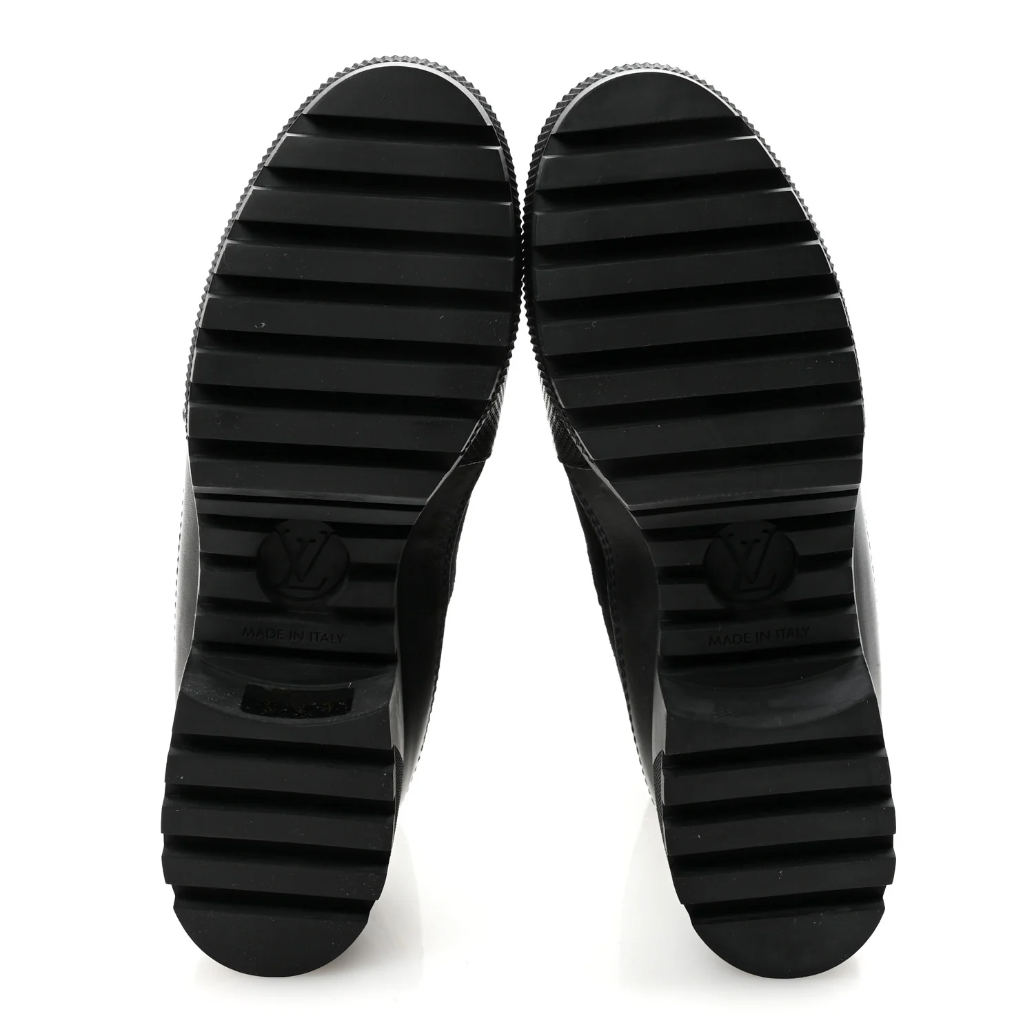Suede Monogram Laureate Platform Desert Boots 37 Kaki Black - Top Club