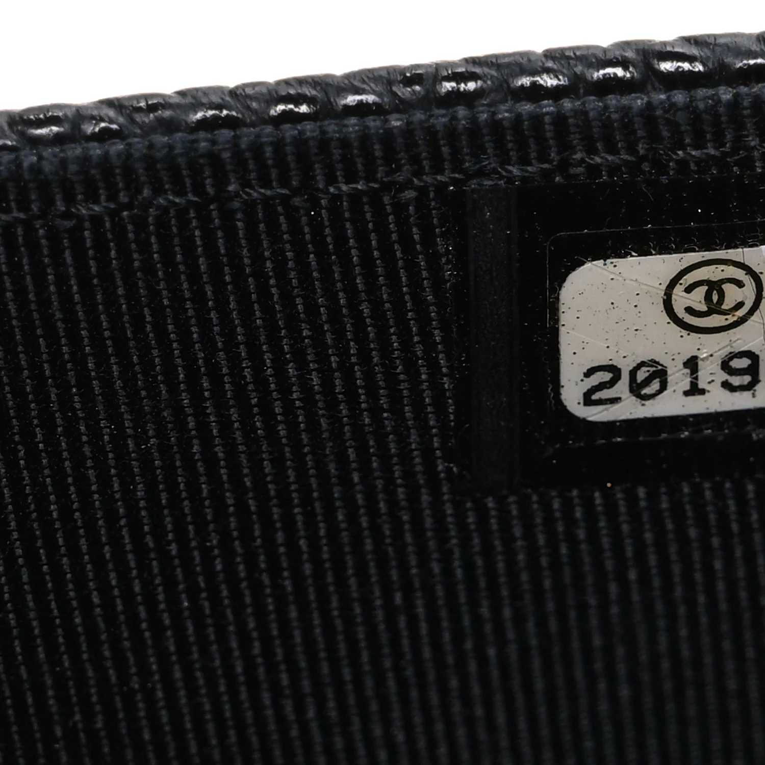 Caviar Quilted Wallet on Chain WOC Black - Top Club