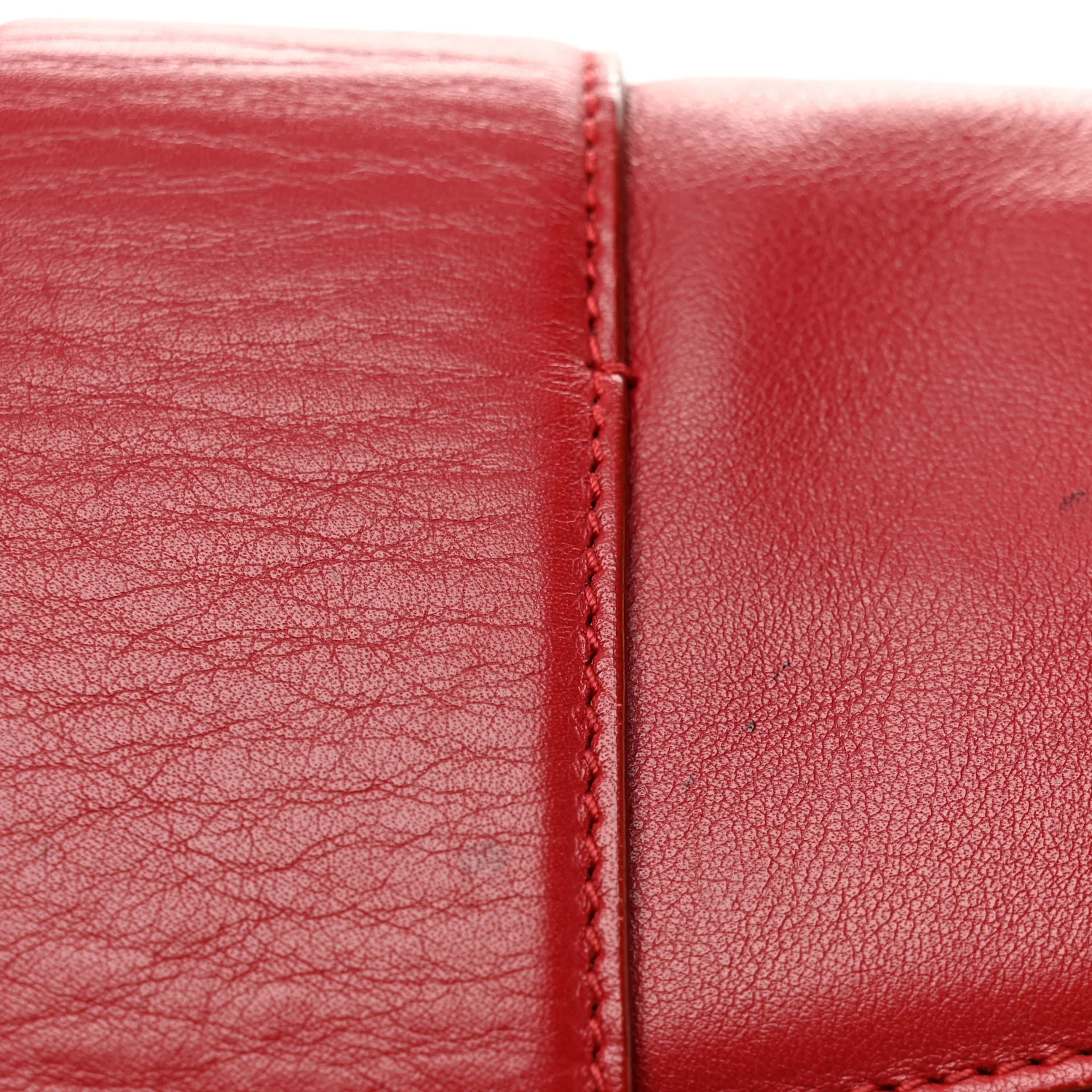 Calfskin Gancini Chain Shoulder Bag Red - Top Club