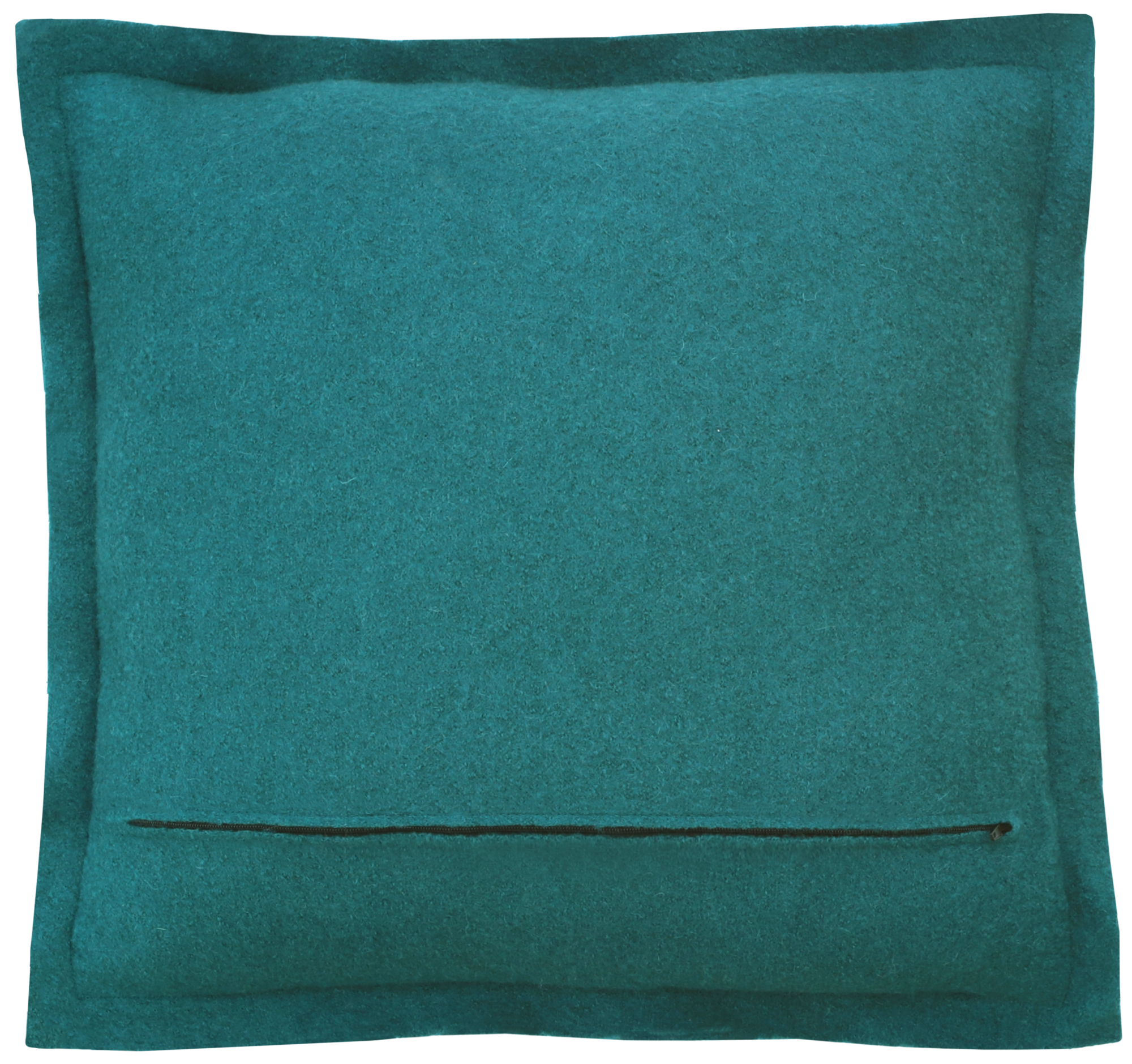 kussen boiled wool petrol 48x48cm