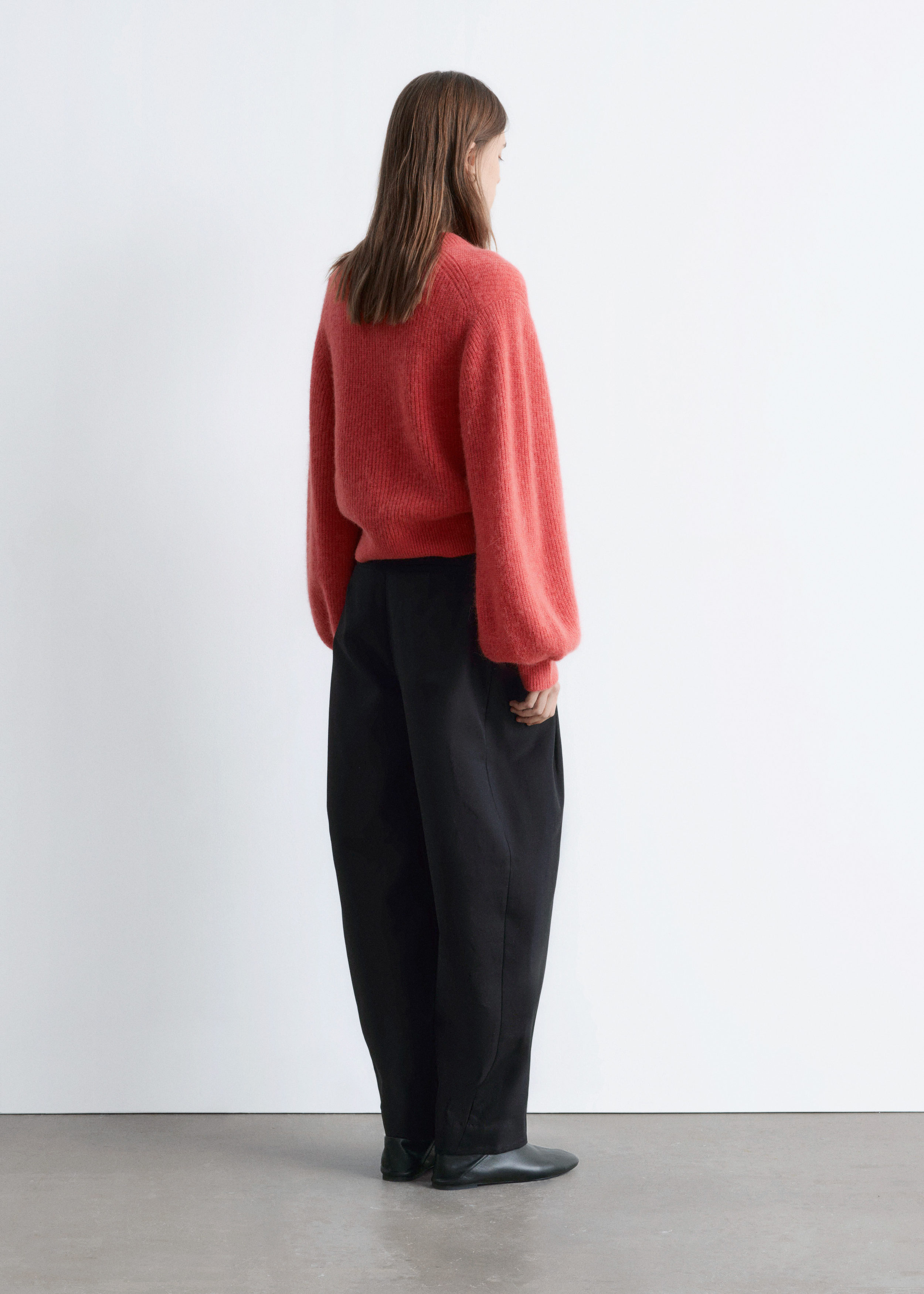 & Other Stories ALPACA-BLEND BALLOON-SLEEVE JUMPER