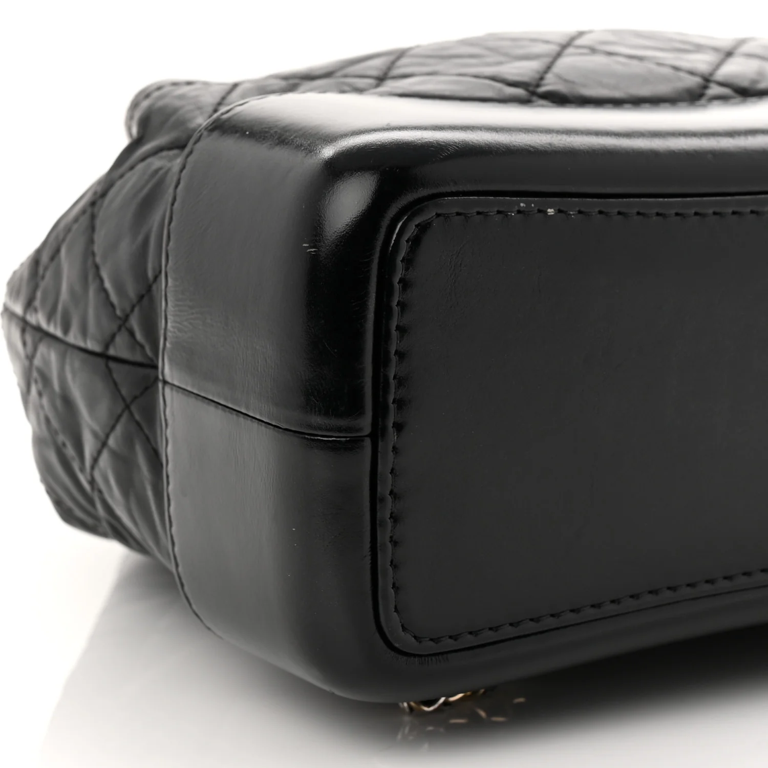 Aged Calfskin Quilted Small Gabrielle Backpack Black - Top Club
