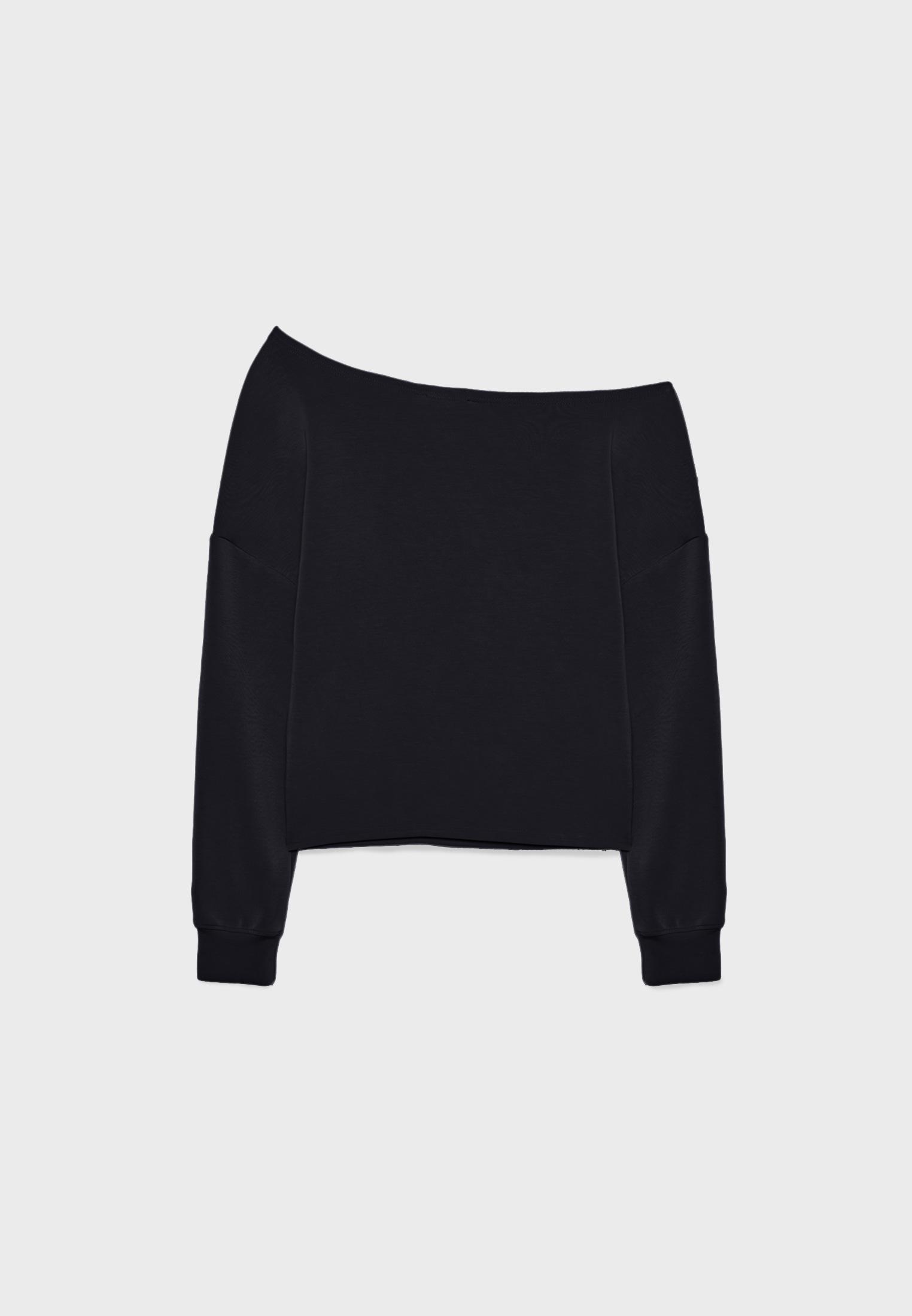 SOFT-TOUCH OFF-THE-SHOULDER SWEATSHIRT