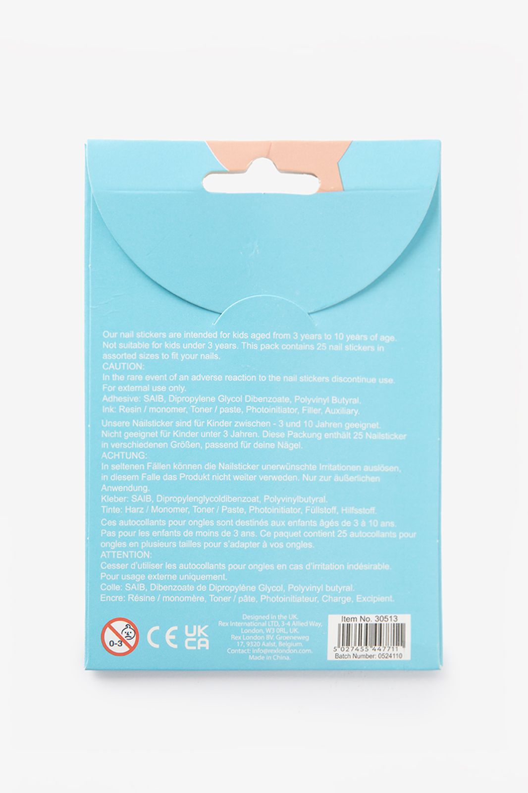 Rex London nagelstickers sausage dog