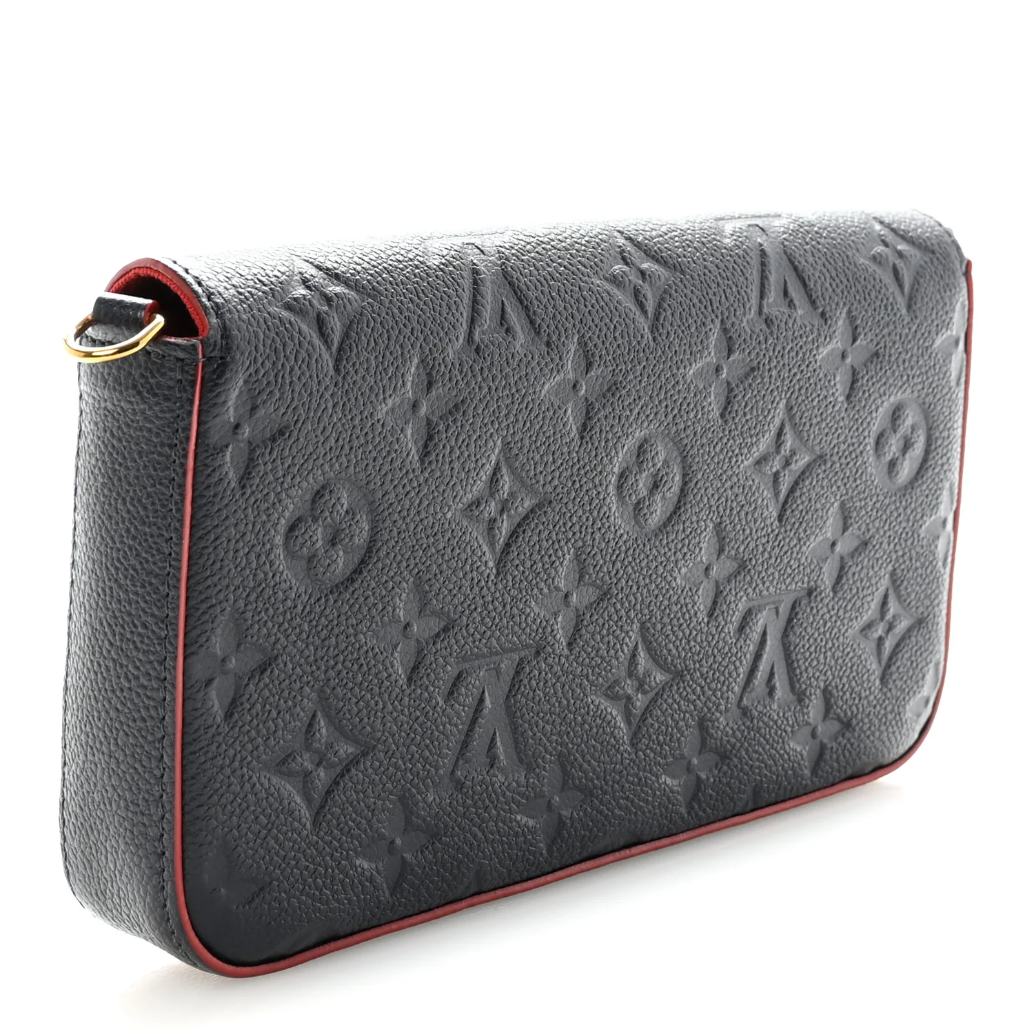 Empreinte Pochette Felicie Chain Wallet Marine Rouge - Top Club