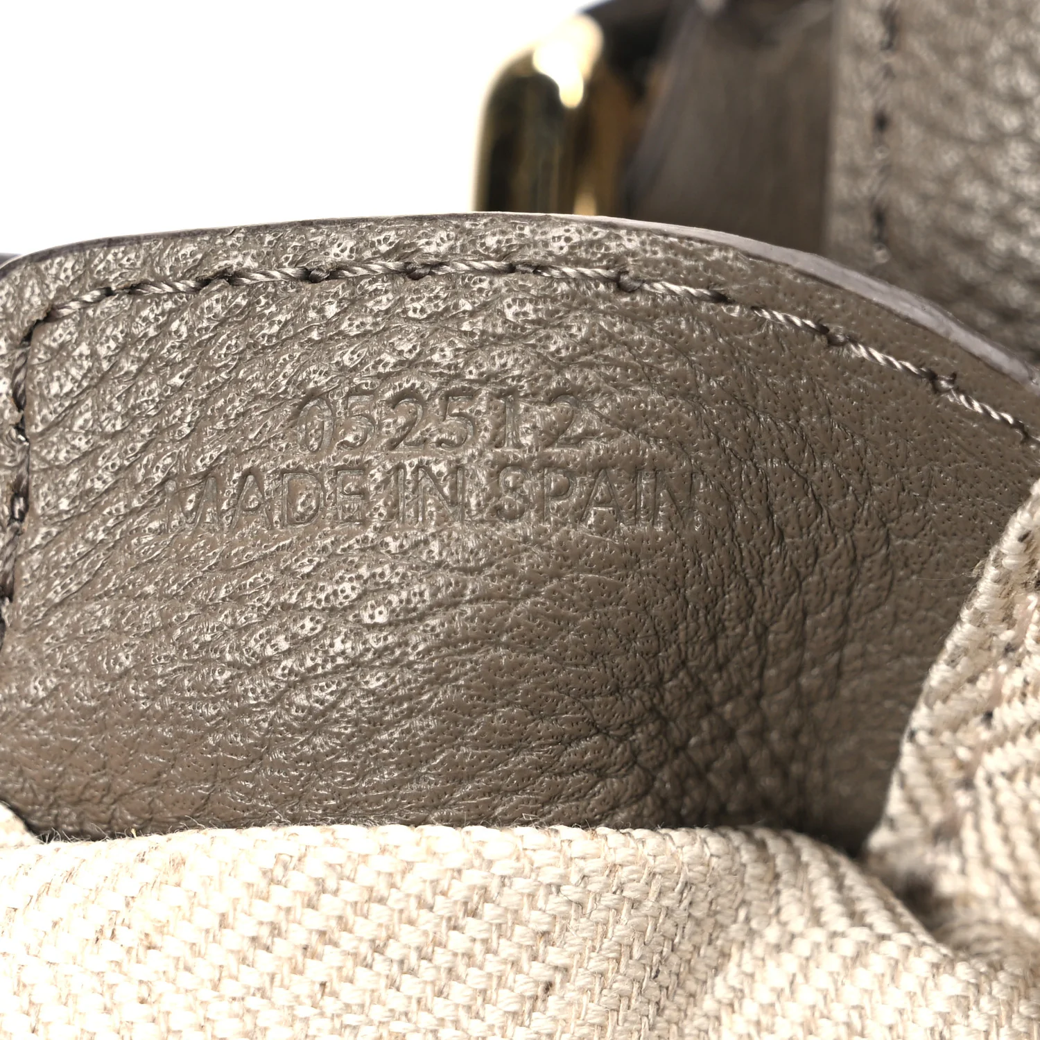 Soft Grained Small Puzzle Edge Bag Taupe - Top Club