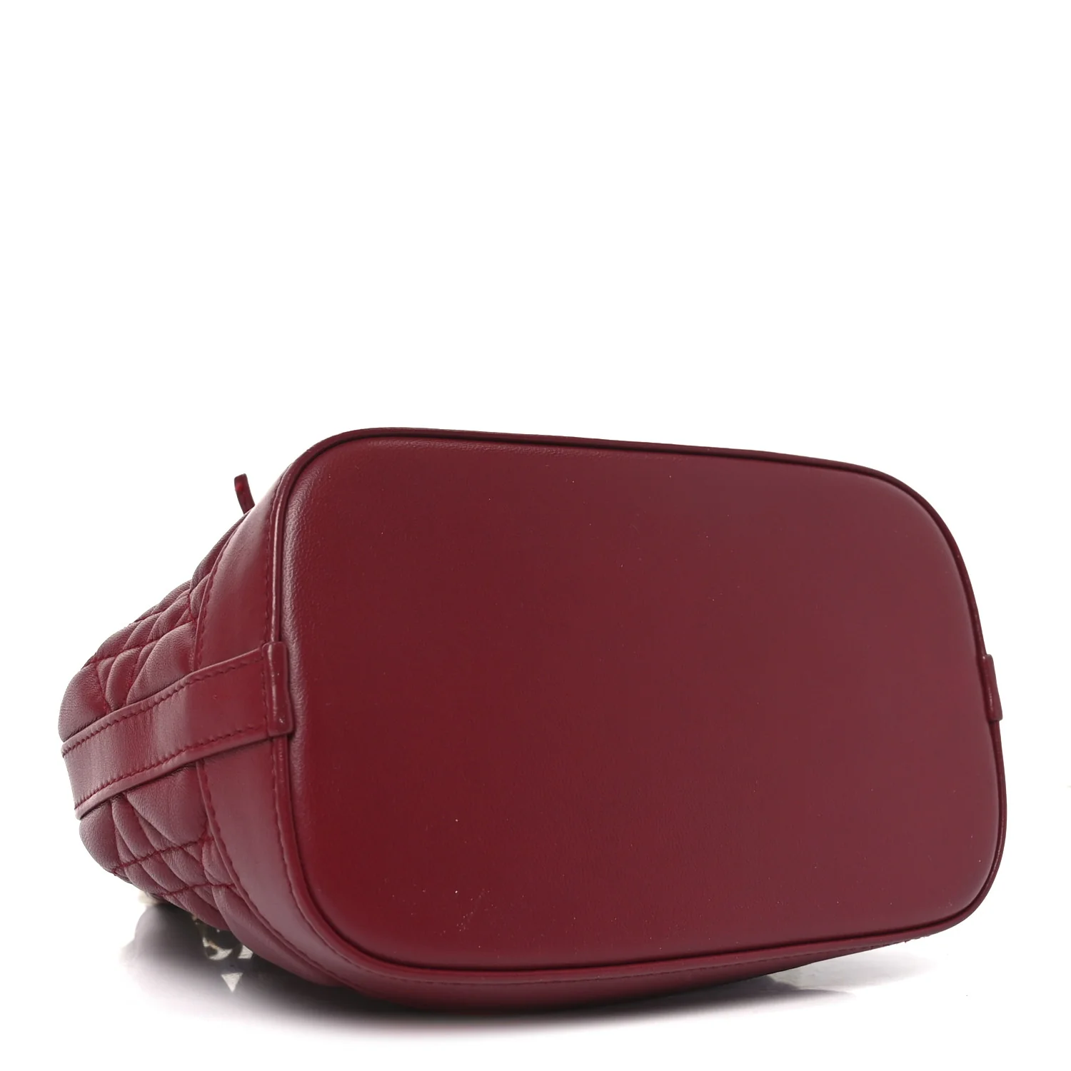 Lambskin Cannage Miss Dior Bucket Bag Cherry Red - Top Club