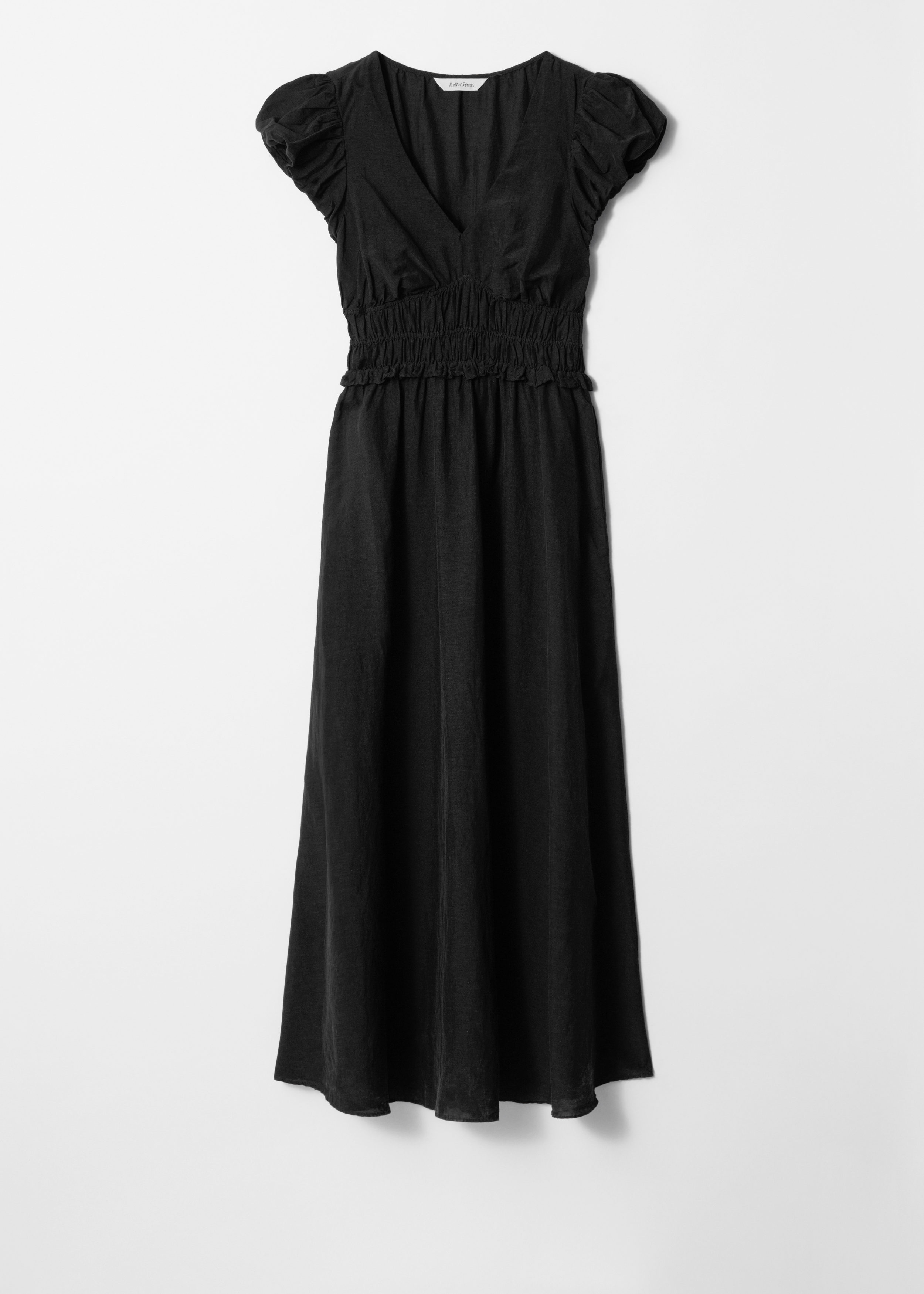 & Other Stories BUBBLE-SLEEVE MIDI DRESS