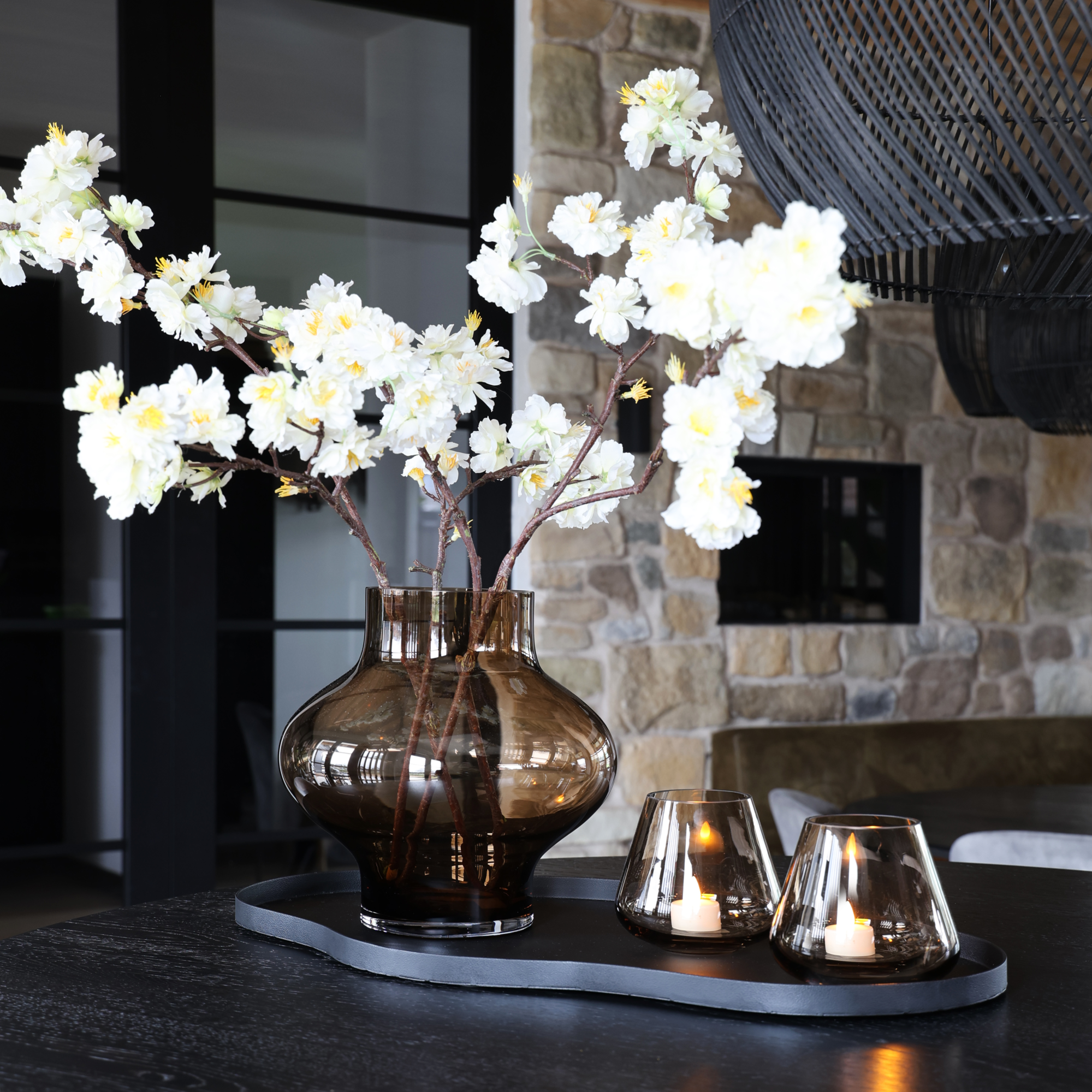 Dienblad Bauru M 66cm black
