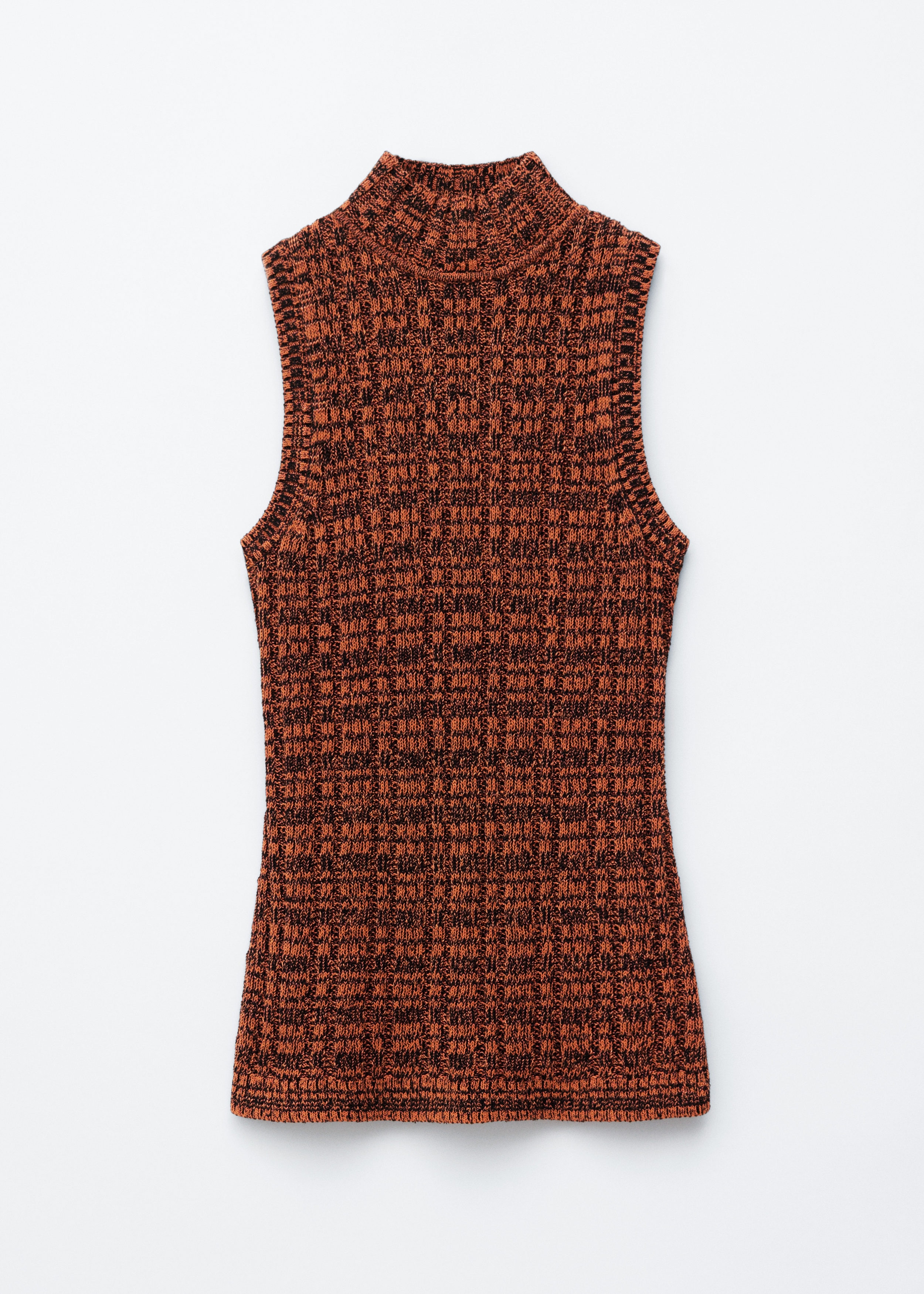 & Other Stories KNITTED SLEEVELESS TURTLENECK TOP