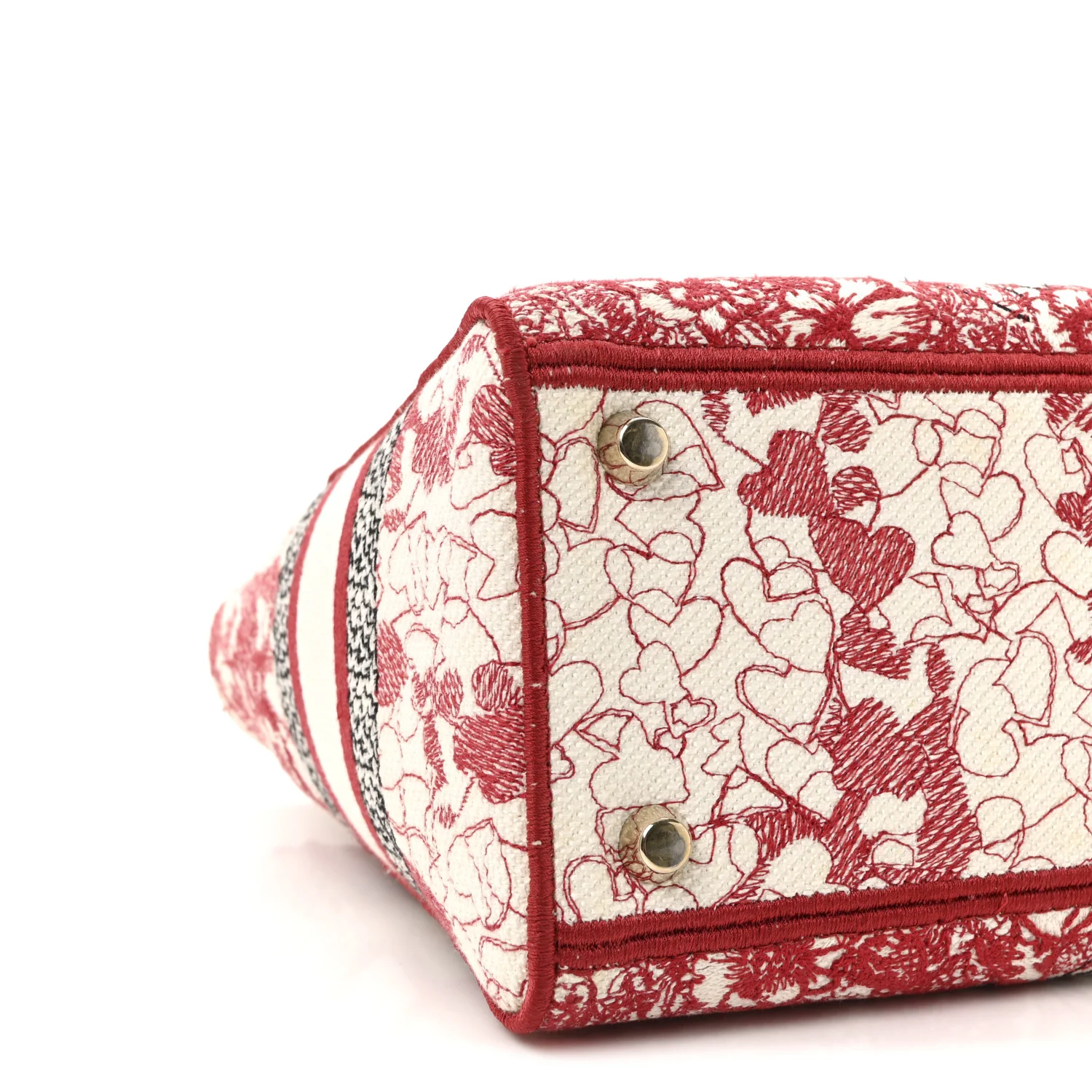 Canvas Embroidered Medium Dioramour D-Royaume Lady D-Lite Red Multicolor - Top Club
