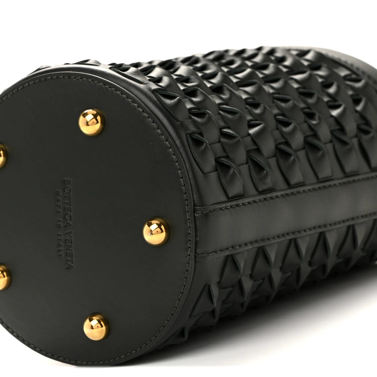 Nappa Intrecciato Small JJ Bucket Bag Black - Top Club
