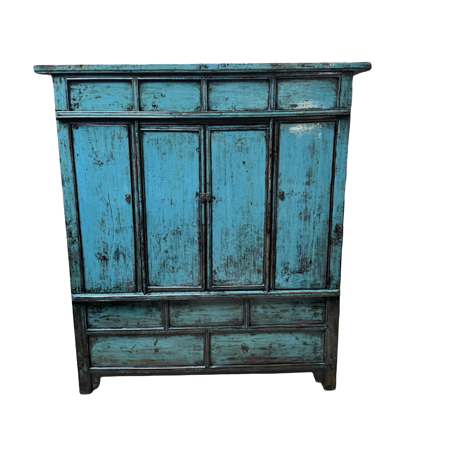 Wandkast blauw uniek lak
