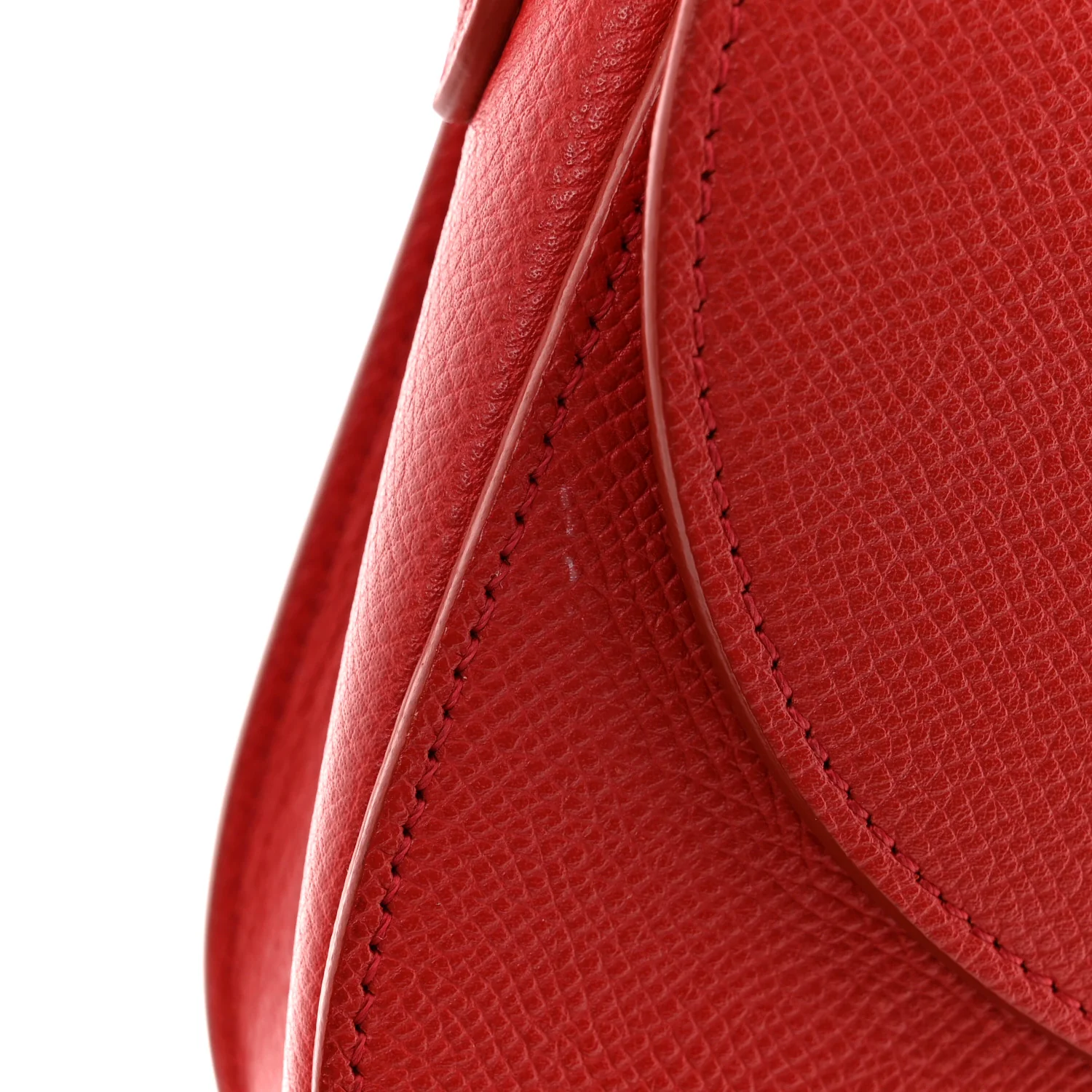 Grained Calfskin Small Trotteur Coquelicot - Top Club