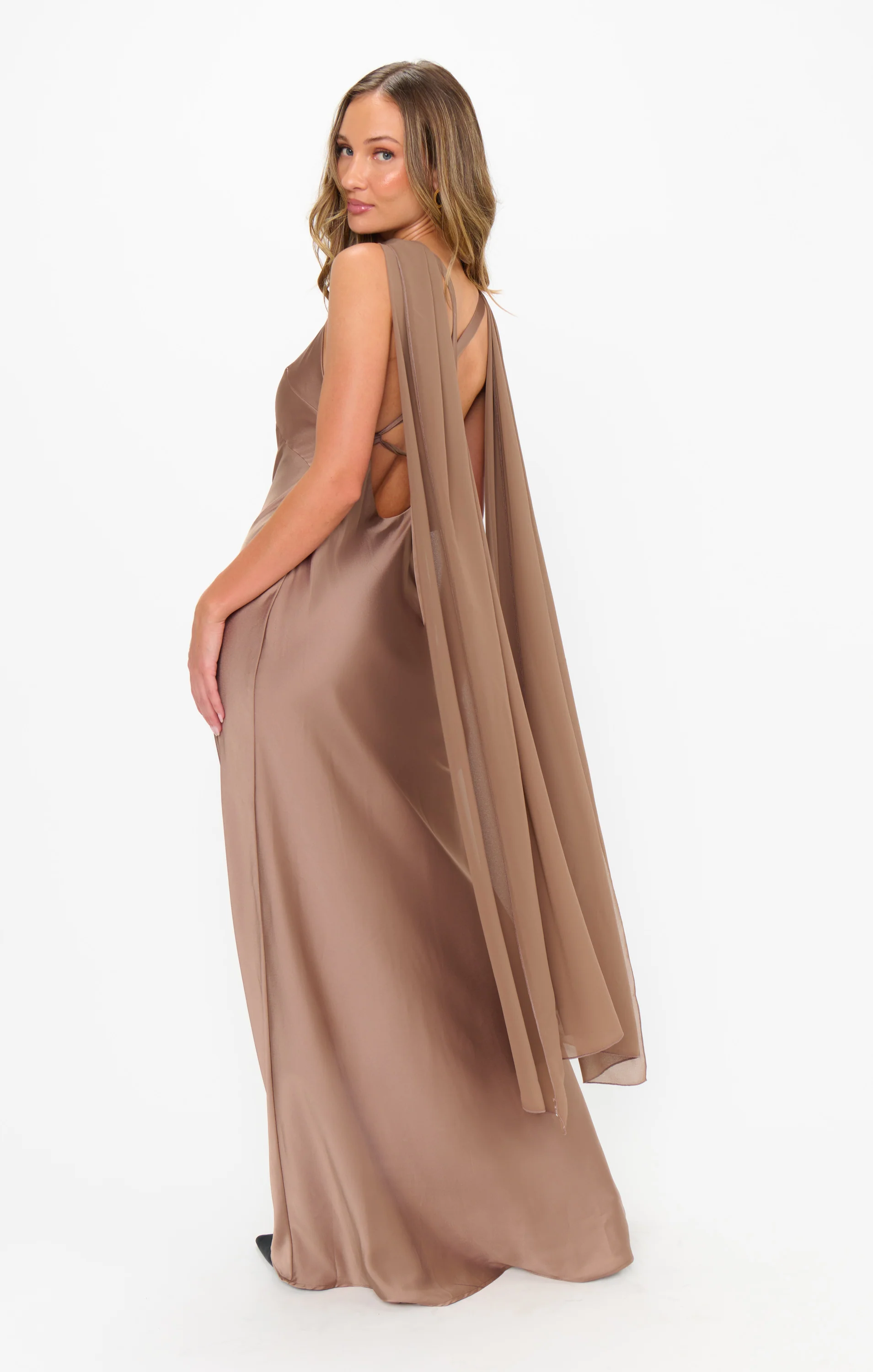 Soiree Shawl ~ Dune Chiffon