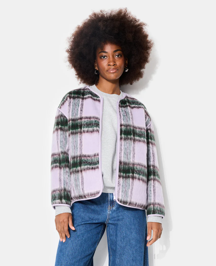 Pimkie Manteau court matelassé motif carreaux