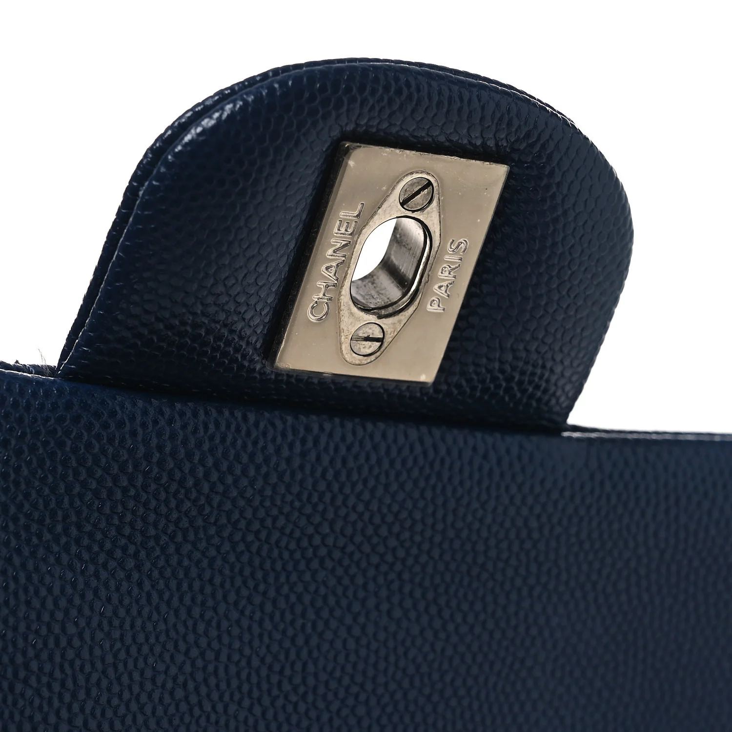 Caviar Quilted Medium Double Flap Navy - Top Club