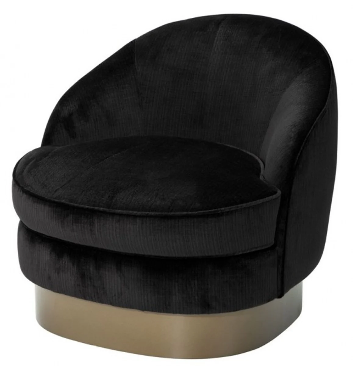Luxury Belle Epoch Armchair Black / Gold - Art Nouveau Art Deco - Luxury Collection