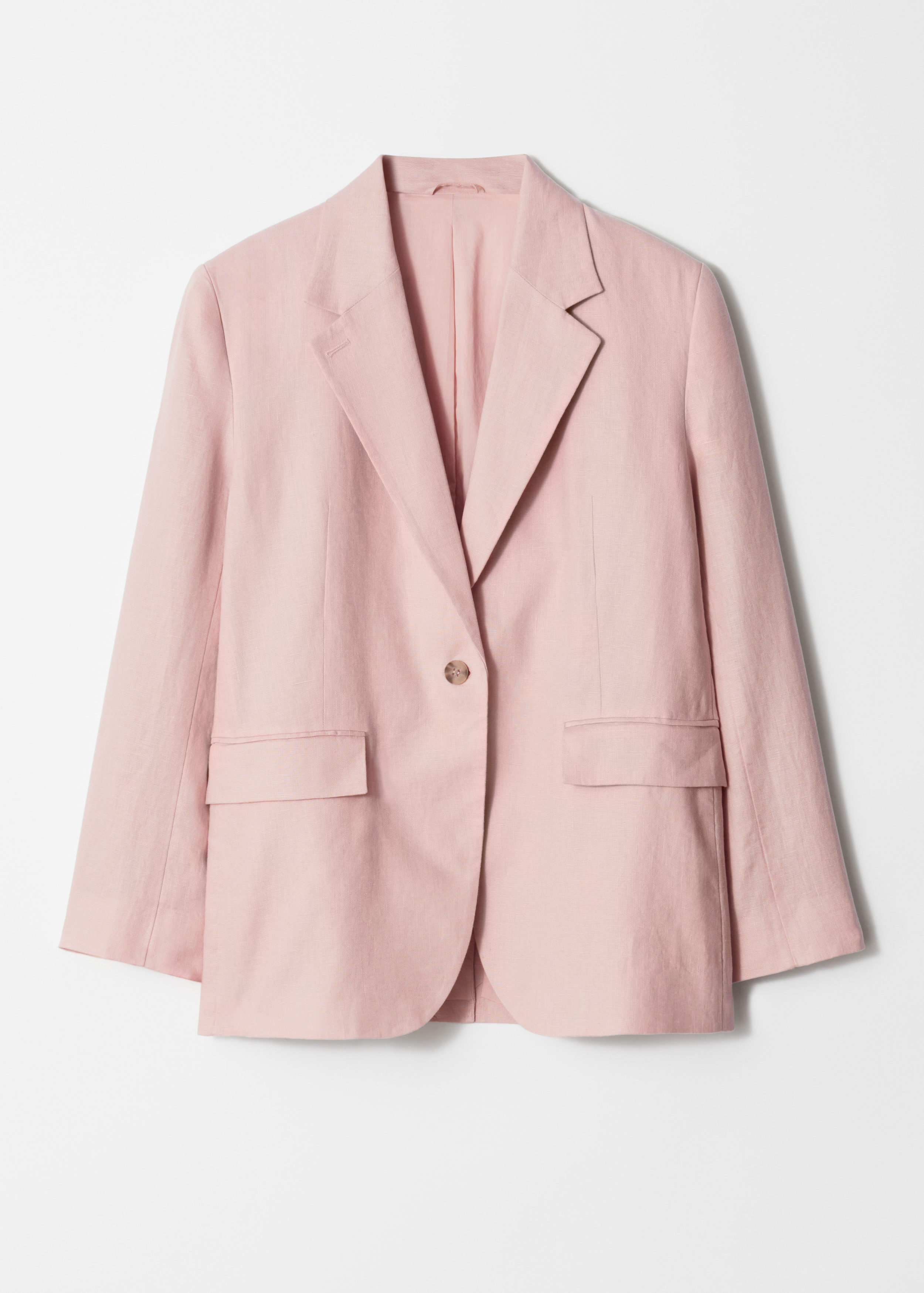 & Other Stories SINGLE-BREASTED LINEN BLAZER