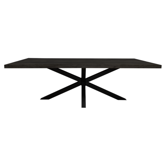 Eettafel Maas zwart rechthoek maat 300