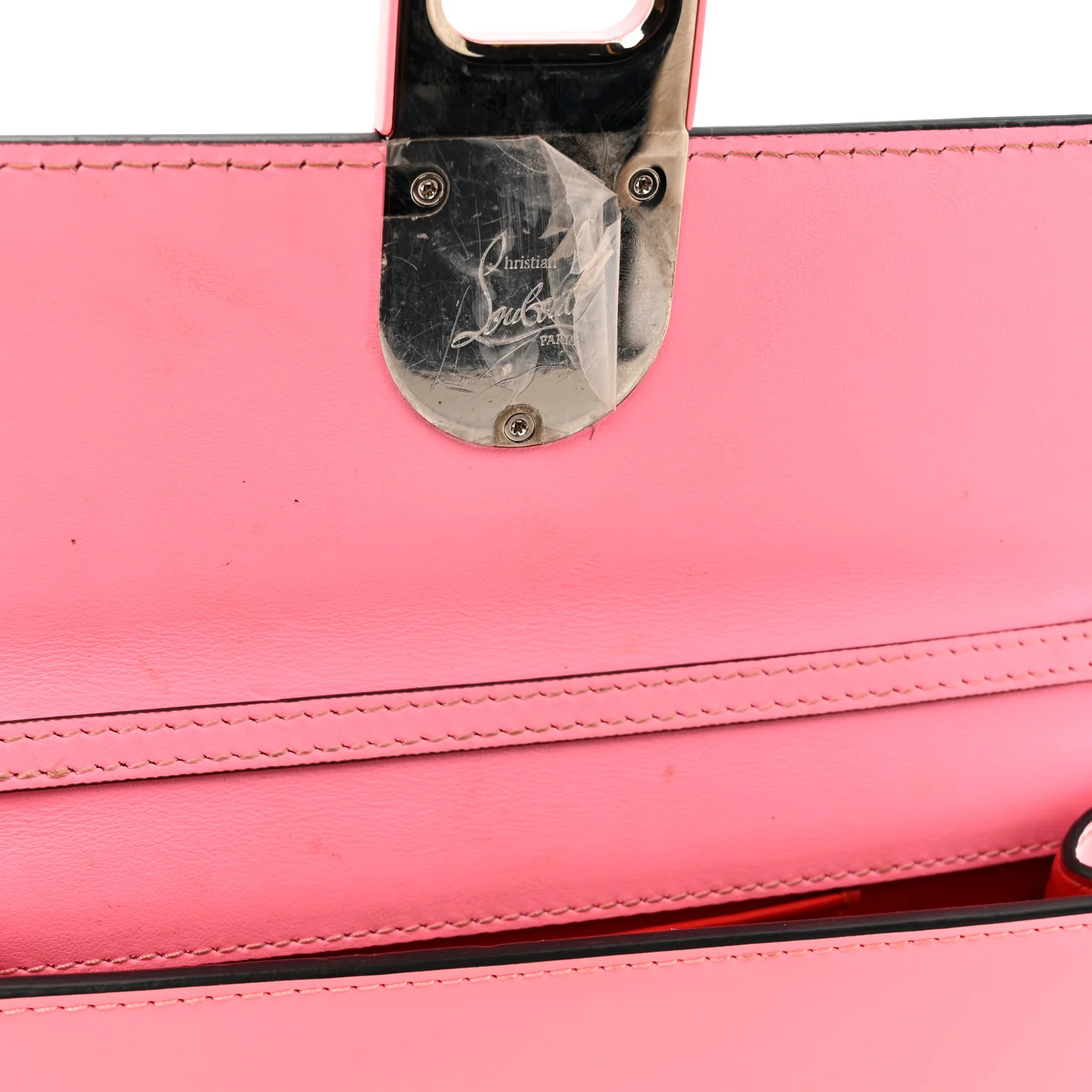 Patent Calfskin Small Elisa Baguette Bubble Gum - Top Club