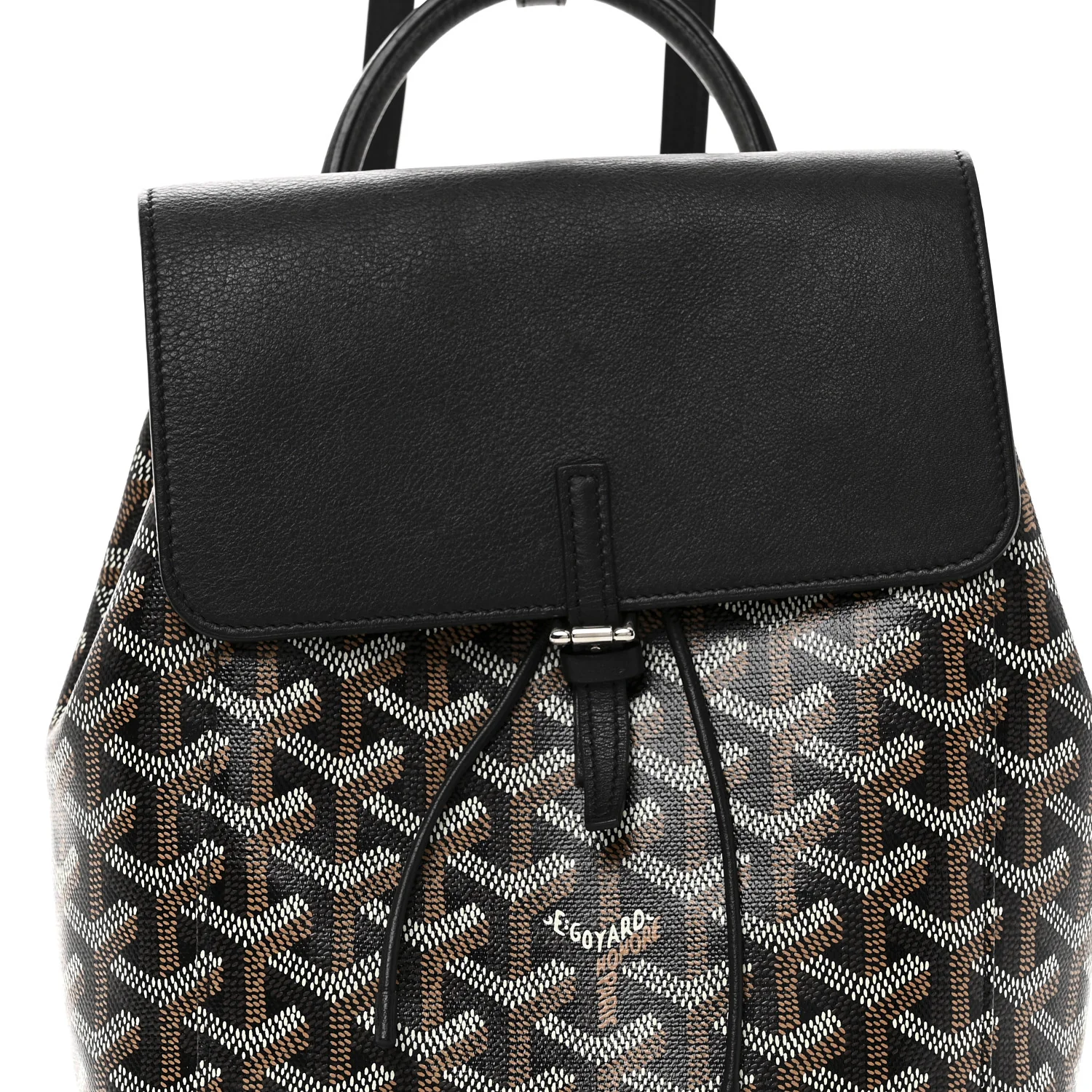 Goyardine Calfskin Mini Alpin Backpack Black - Top Club