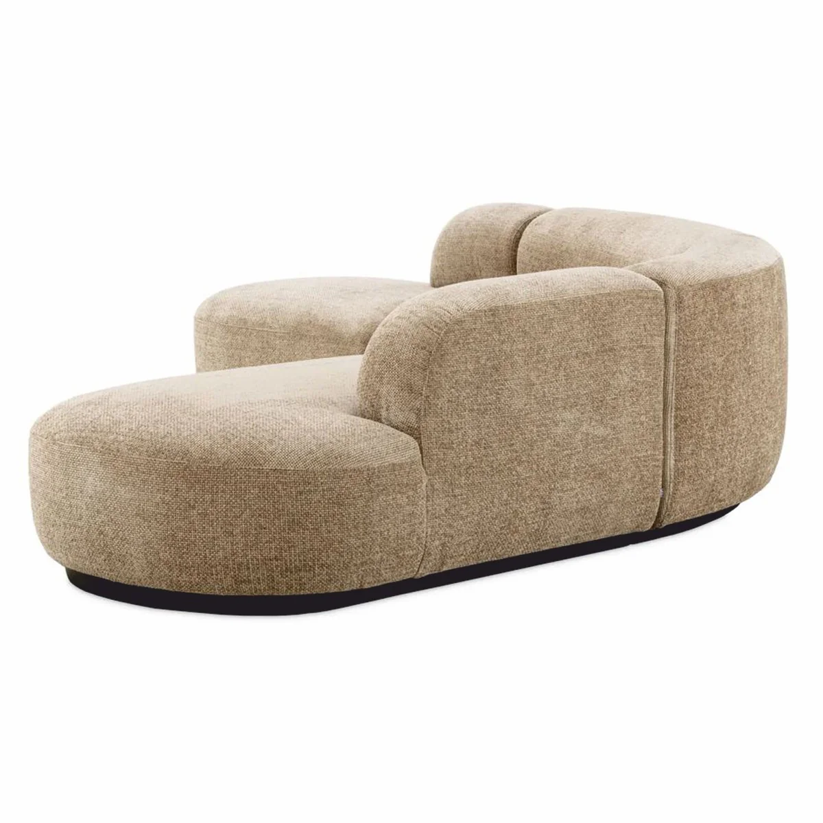 Luxury corner sofa sand / black 300 x 257 x H. 70 cm - living room & hotel furniture