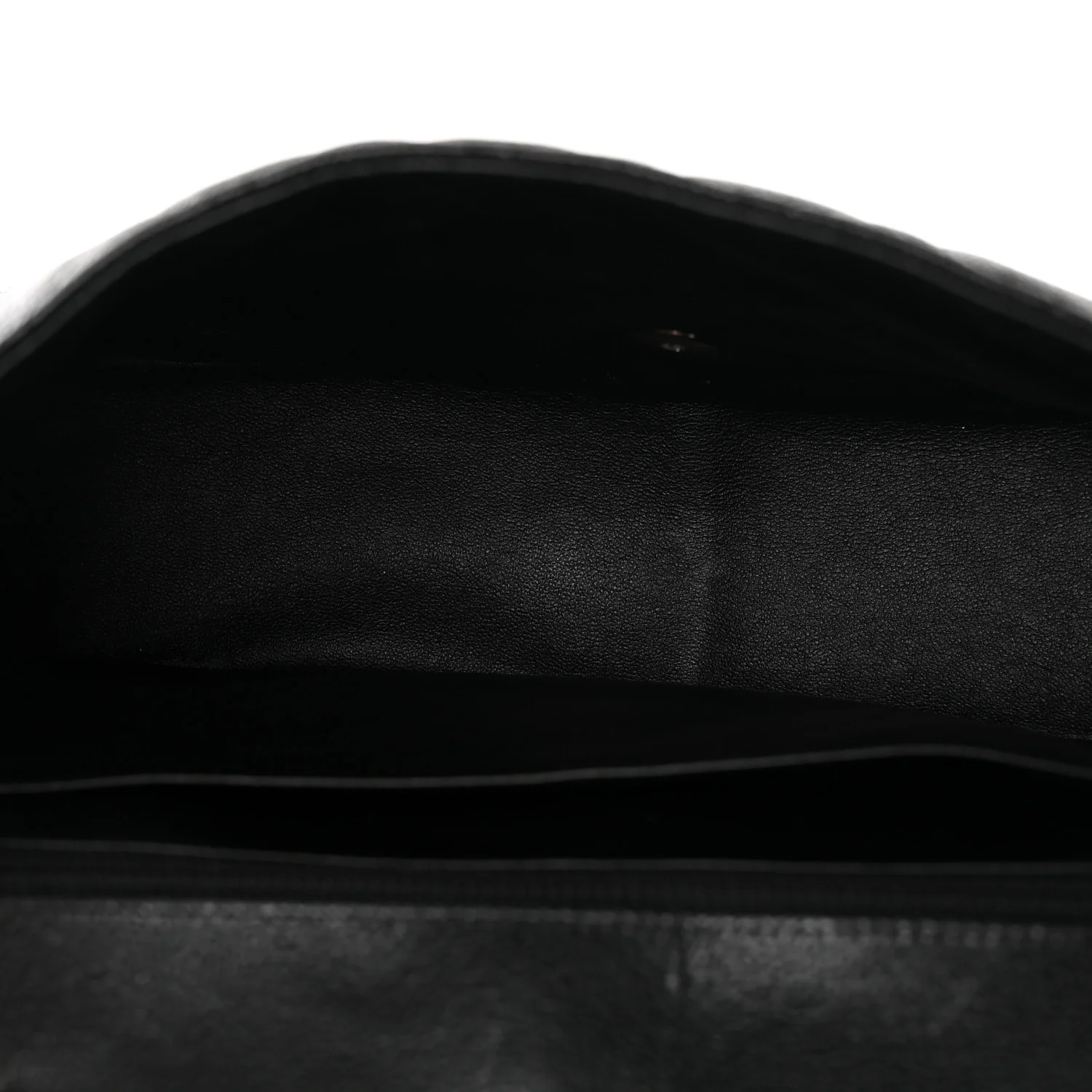 Caviar Quilted Jumbo Single Flap Black - Top Club