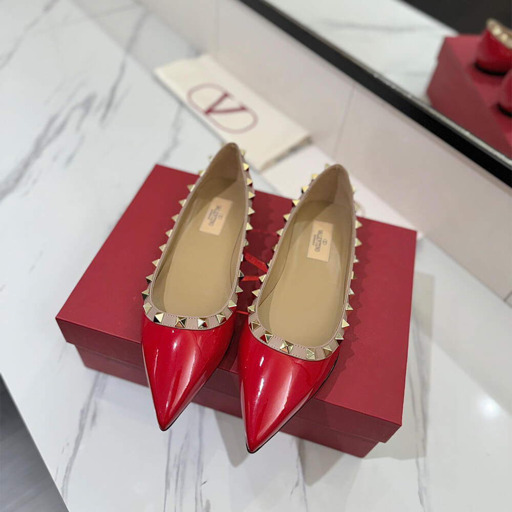 VALENTINO ROCKSTUD BALLET FLAT - Top Club