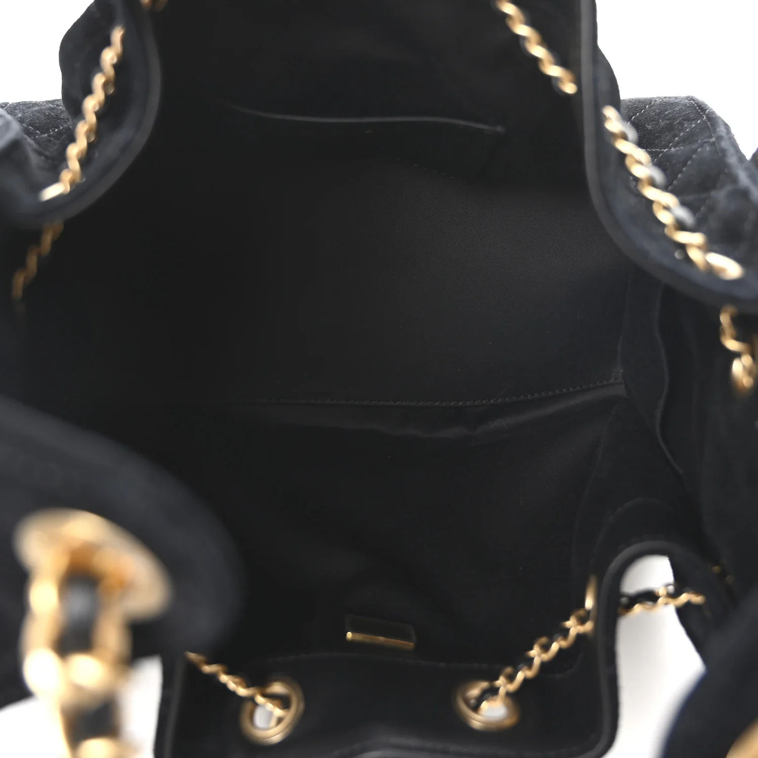 Suede Quilted Small Chanel 25 Handbag Black - Top Club