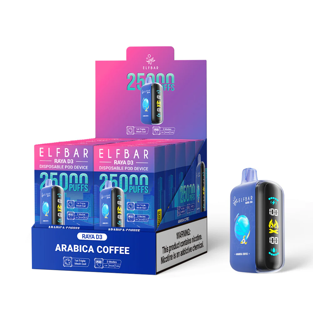 ELFBAR RAYA D3 Disposable Vape (All Flavours)