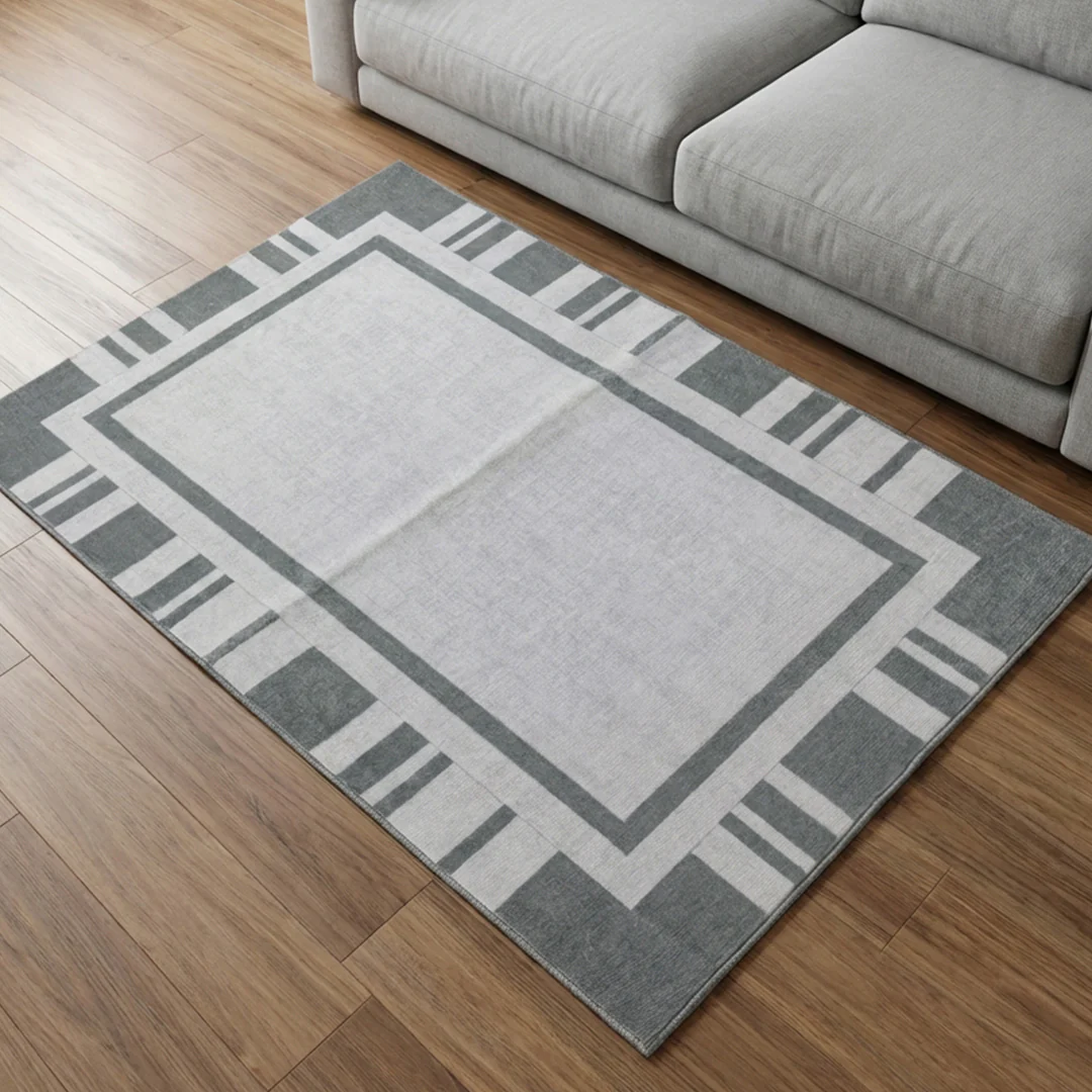 Muddy Mat® Trellis Washable Area Rugs for Living Room, Bedroom & Dining Room – Modern Soft Low Pile Non Slip Carpet – Pet Friendly Waterproof Foldable Rugs for Home
